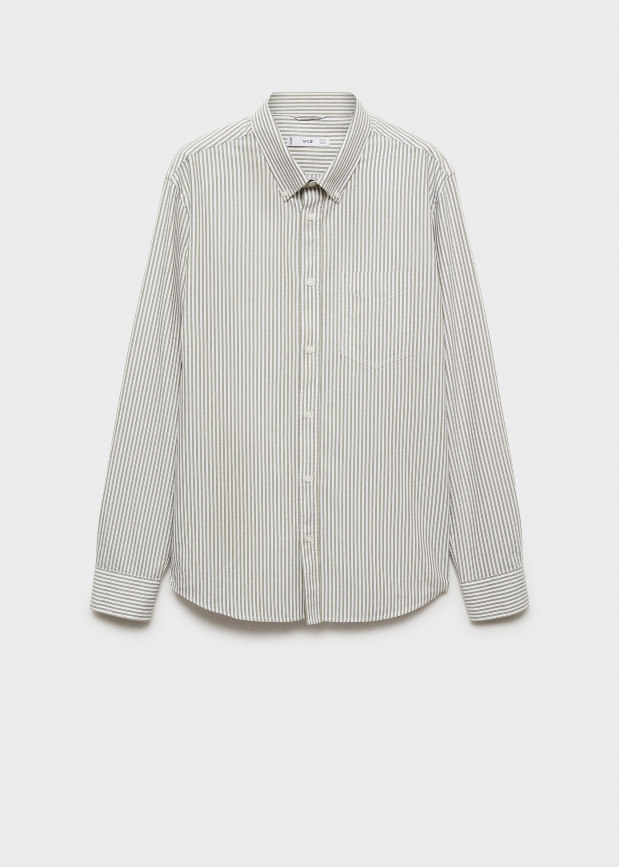 Camisa 100% cotó ratlles kodak - Article sense model, Caqui. Ref: 77004444-00.