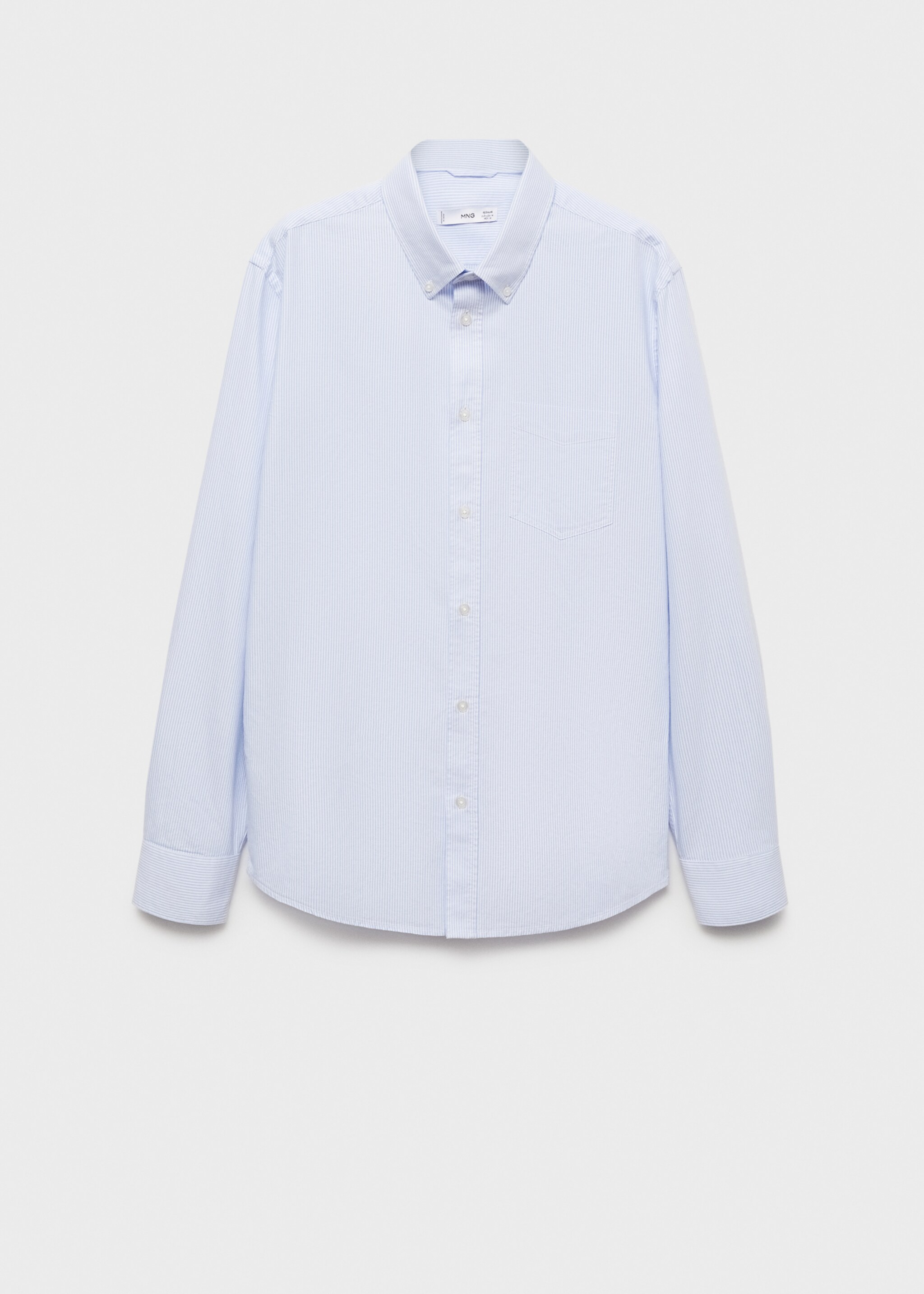 Camisa 100% cotó ratlles kodak - Article sense model, Blau marí fosc. Ref: 77004444-00.