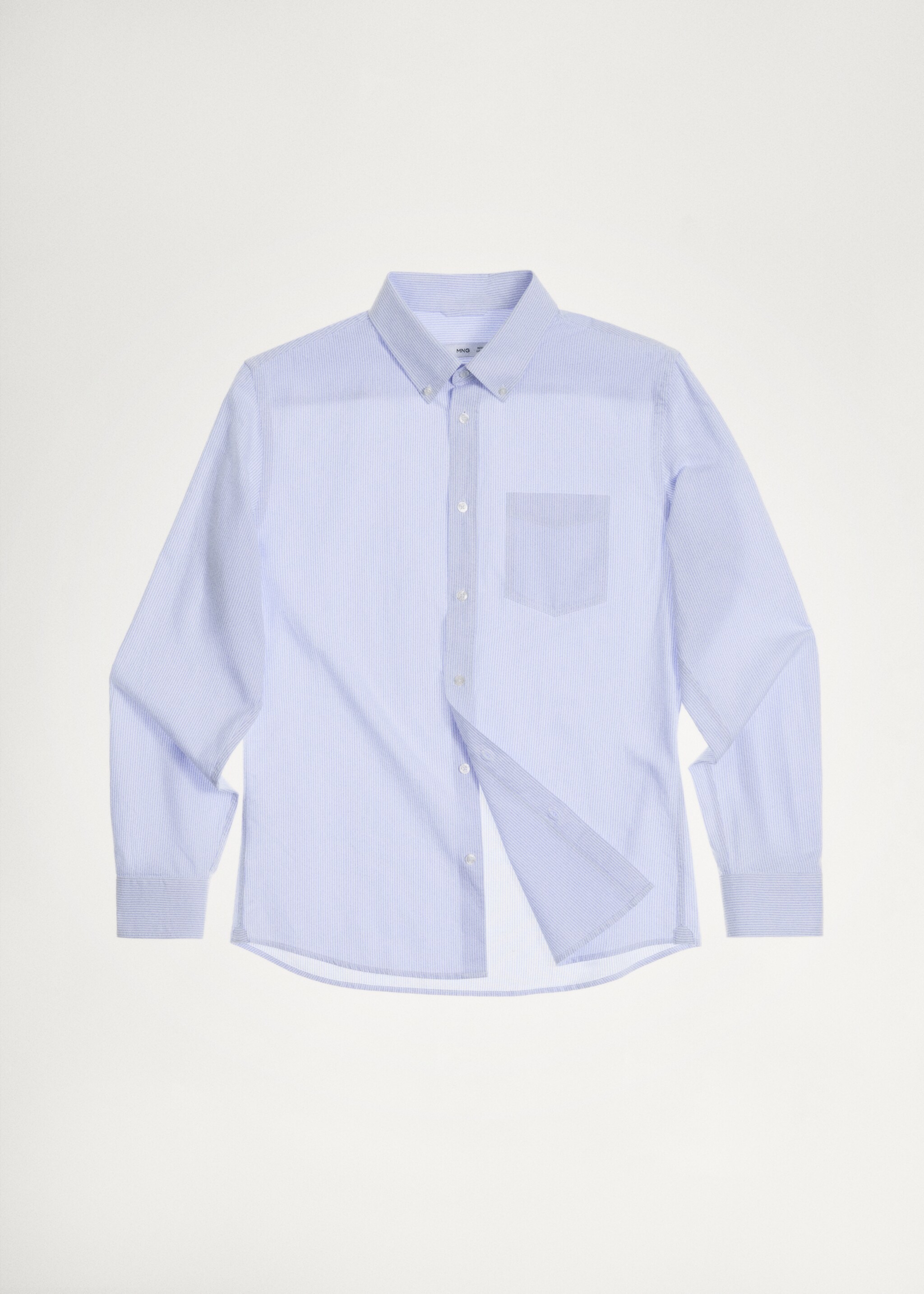 Camisa 100% cotó ratlles kodak - Detall de l'article 5, Blau marí fosc. Ref: 77004444-00.
