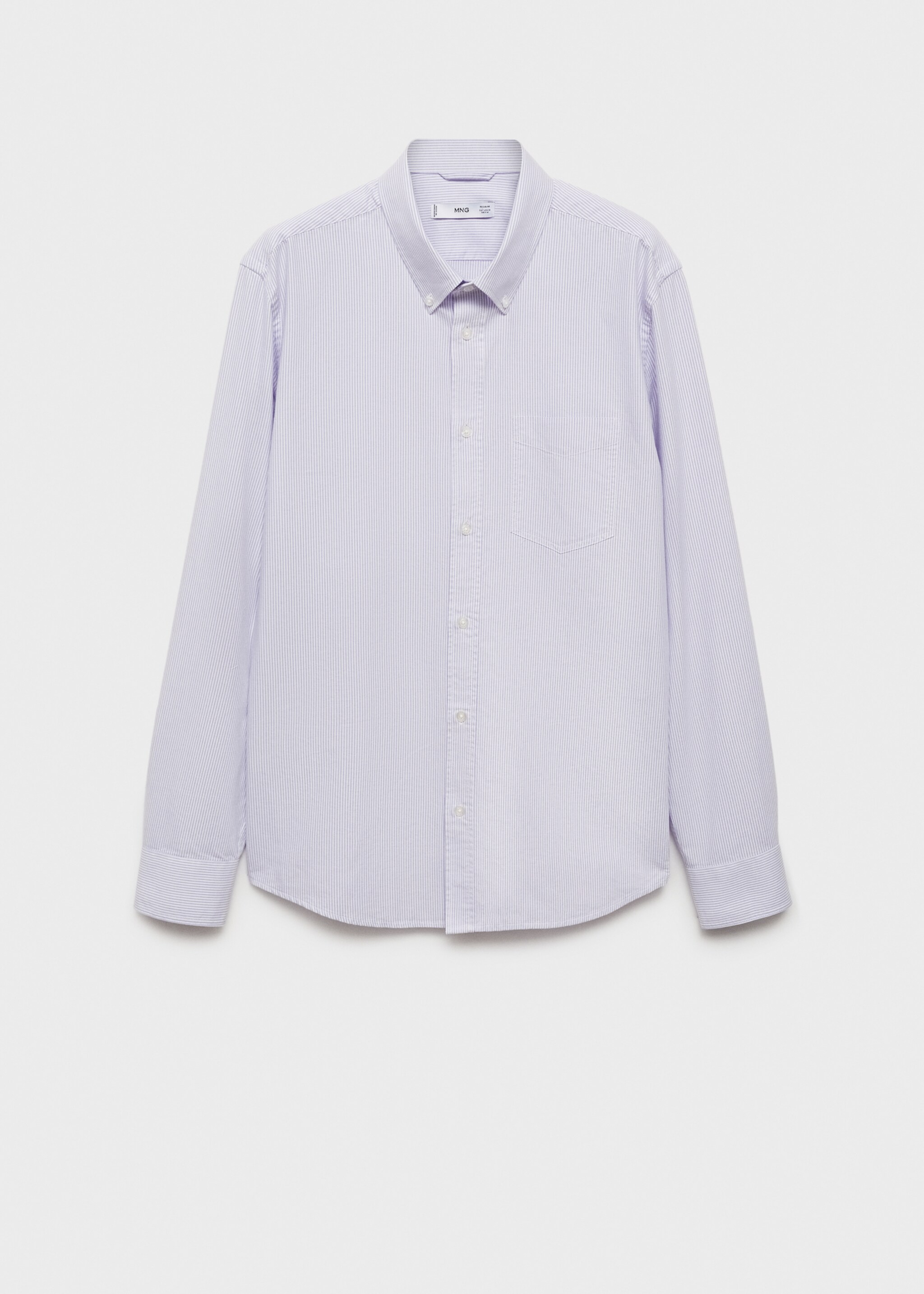Camisa 100% cotó ratlles kodak - Article sense model, Violeta. Ref: 77004444-00.
