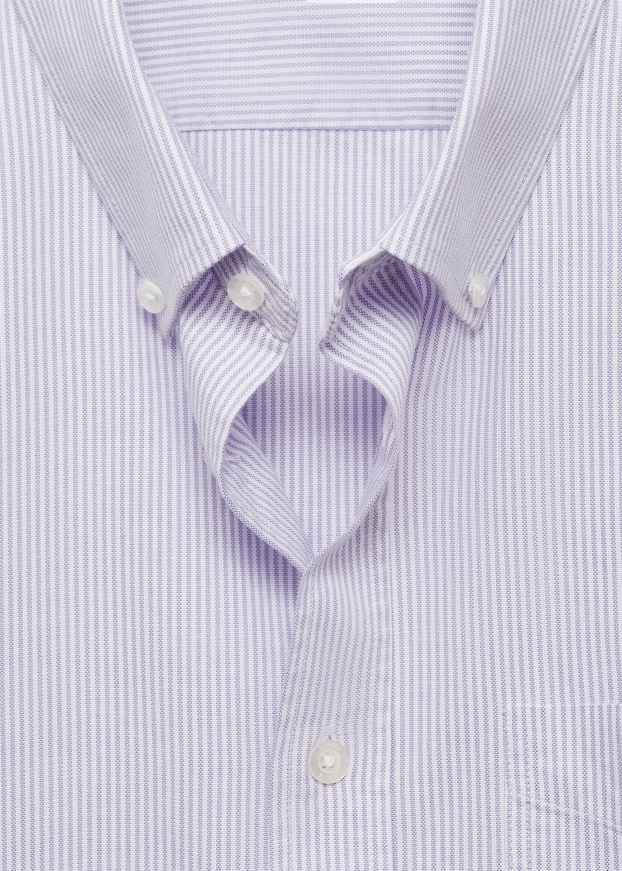 Camisa 100% cotó ratlles kodak - Detall de l'article 8, Violeta. Ref: 77004444-00.
