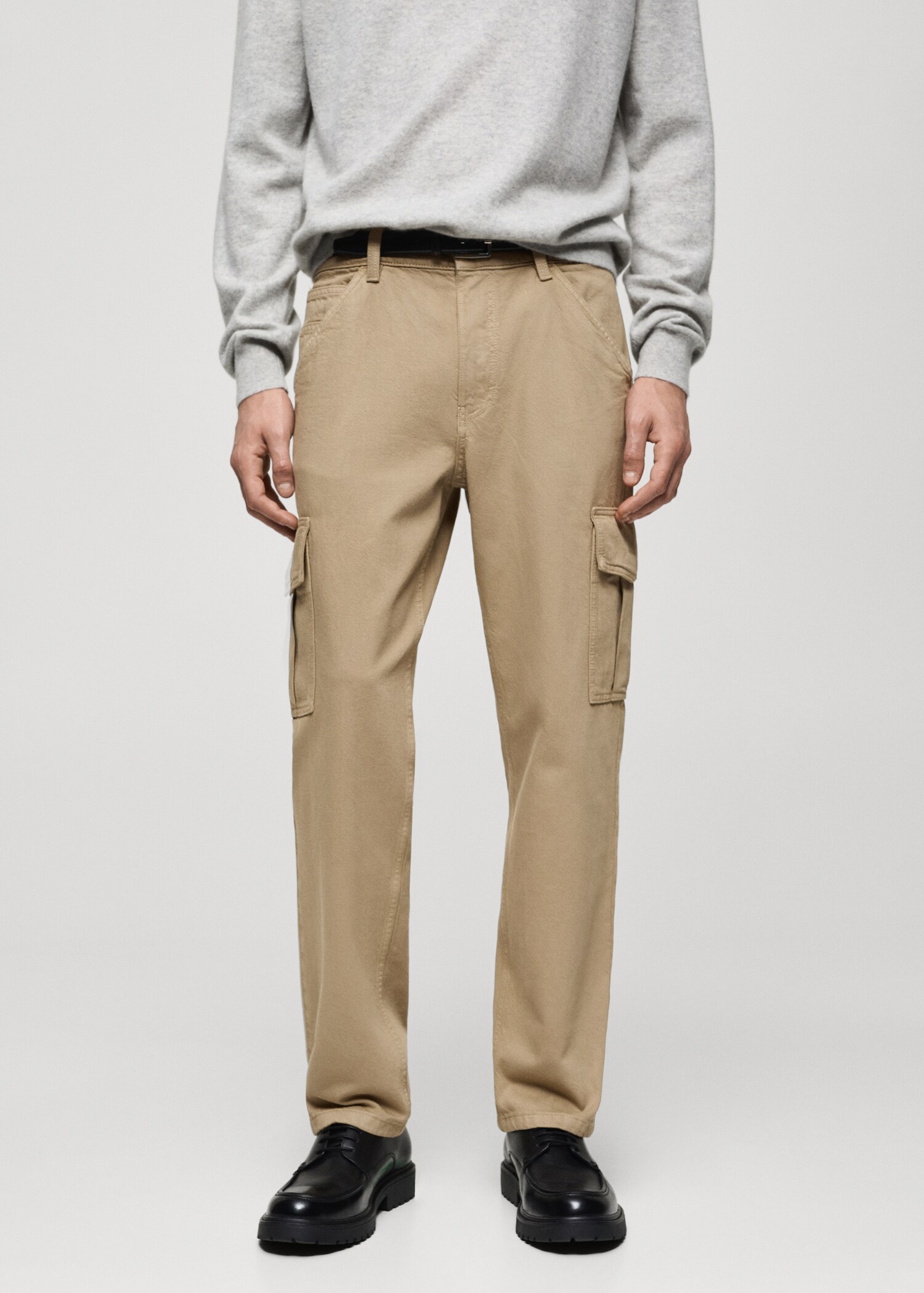 Straight-fit cargo jeans - Medium plane