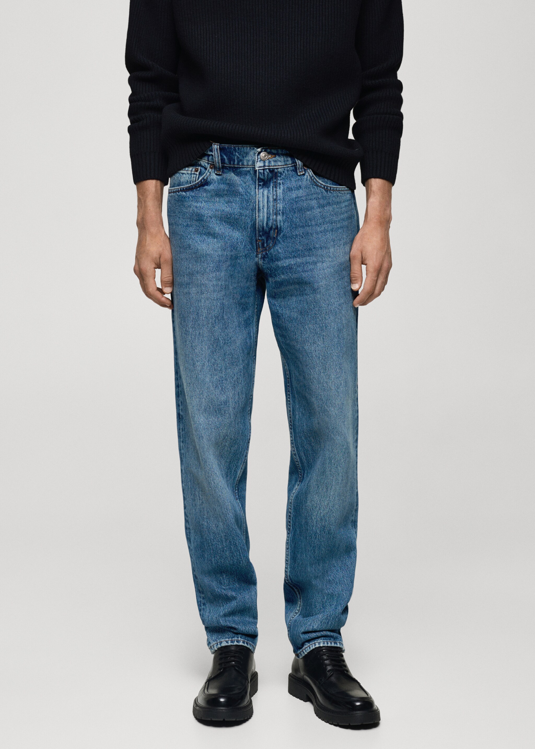 Regular Fit Jeans Bob mit mittlerer Waschung - Mittlere Ansicht