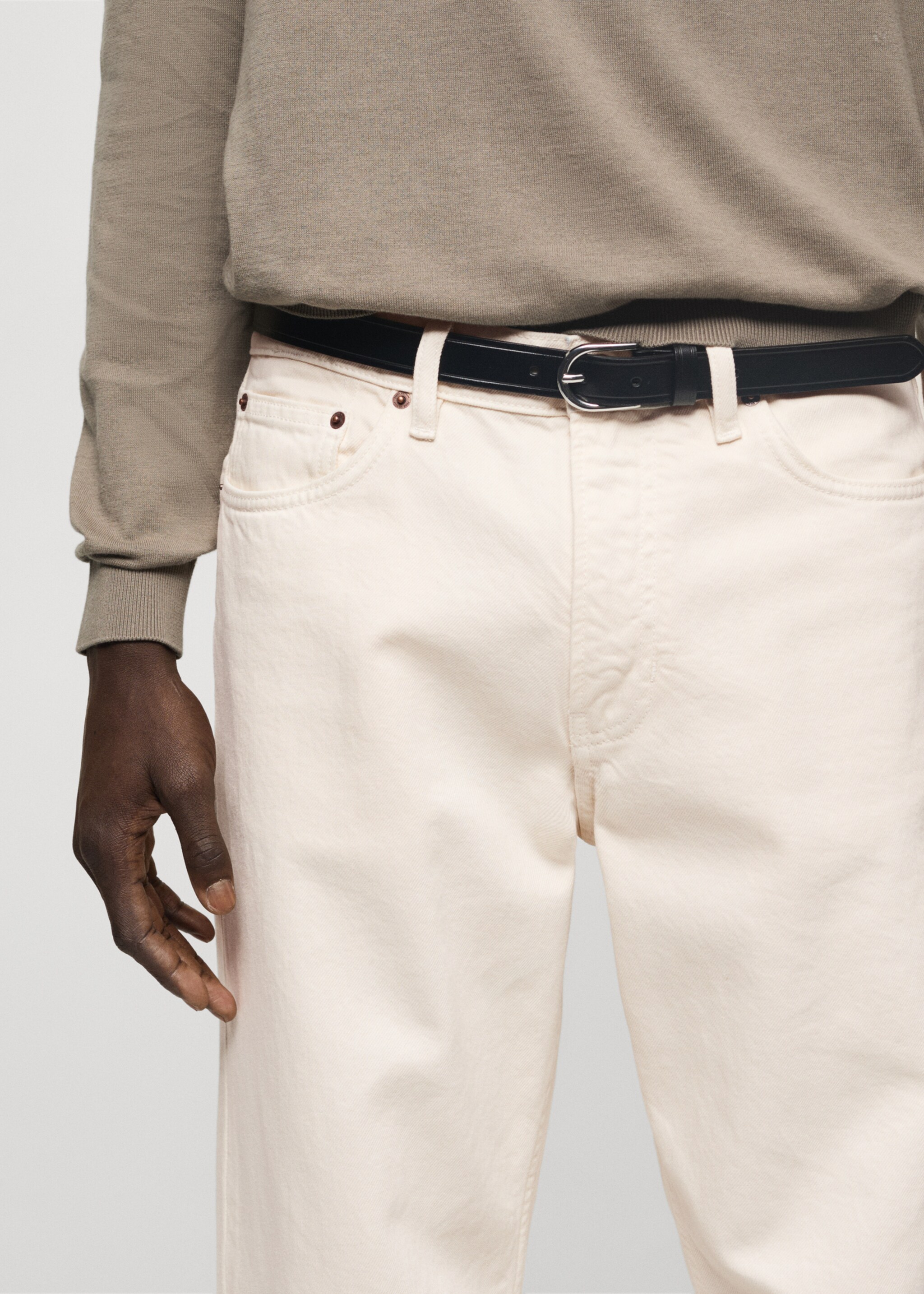 Jeans Bob regular fit - Detalle del artículo 1, Crudo. Ref: 77004454-00.