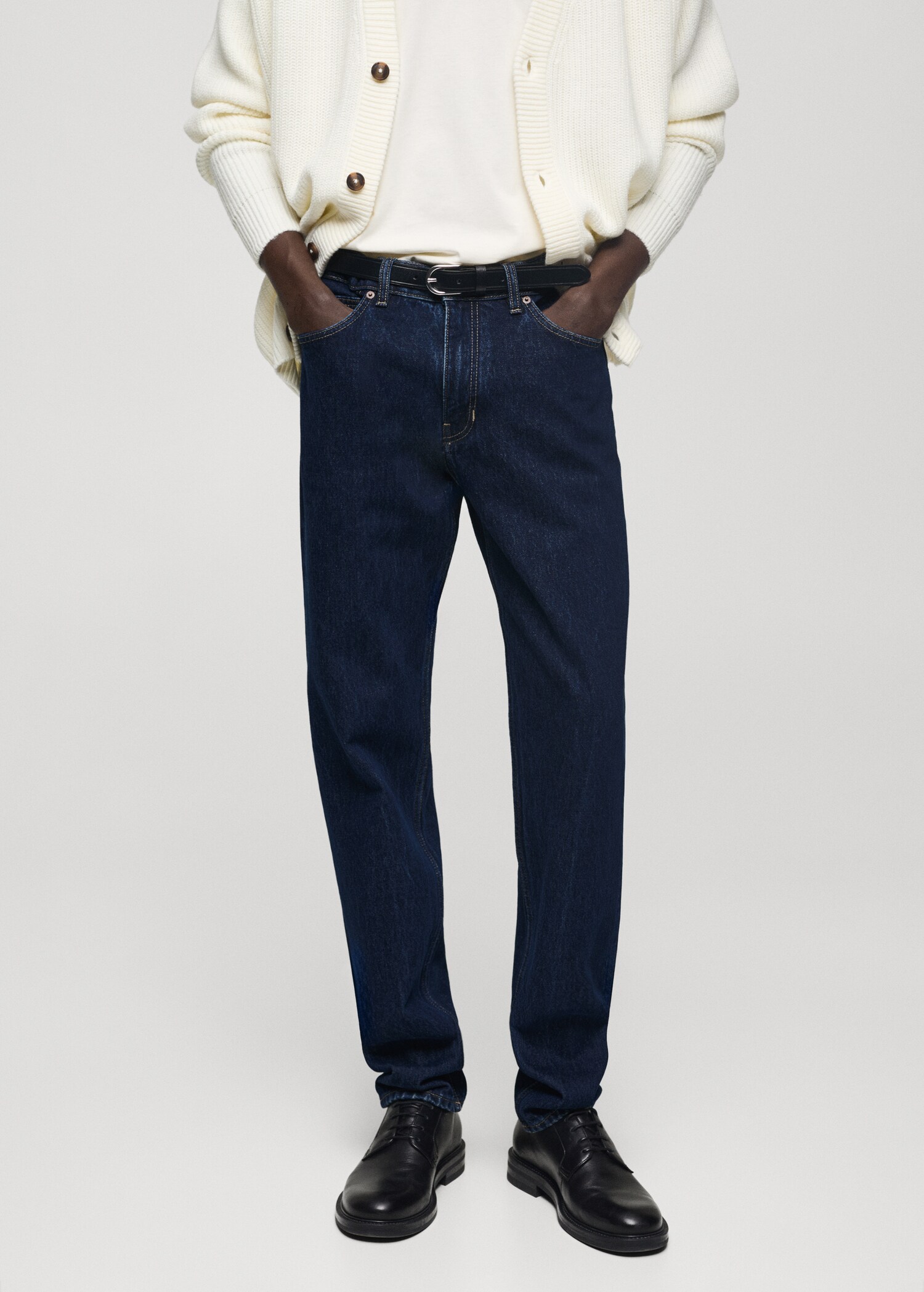 Regular Fit Jeans Bob mit dunkler Waschung - Mittlere Ansicht