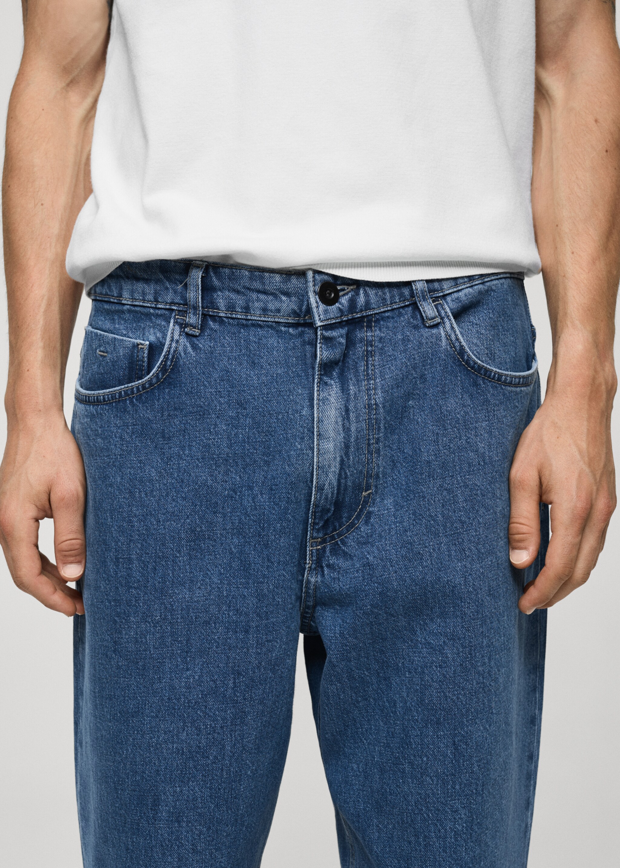 Krótkie jeansy relaxed fit - Szczegóły artykułu 1
