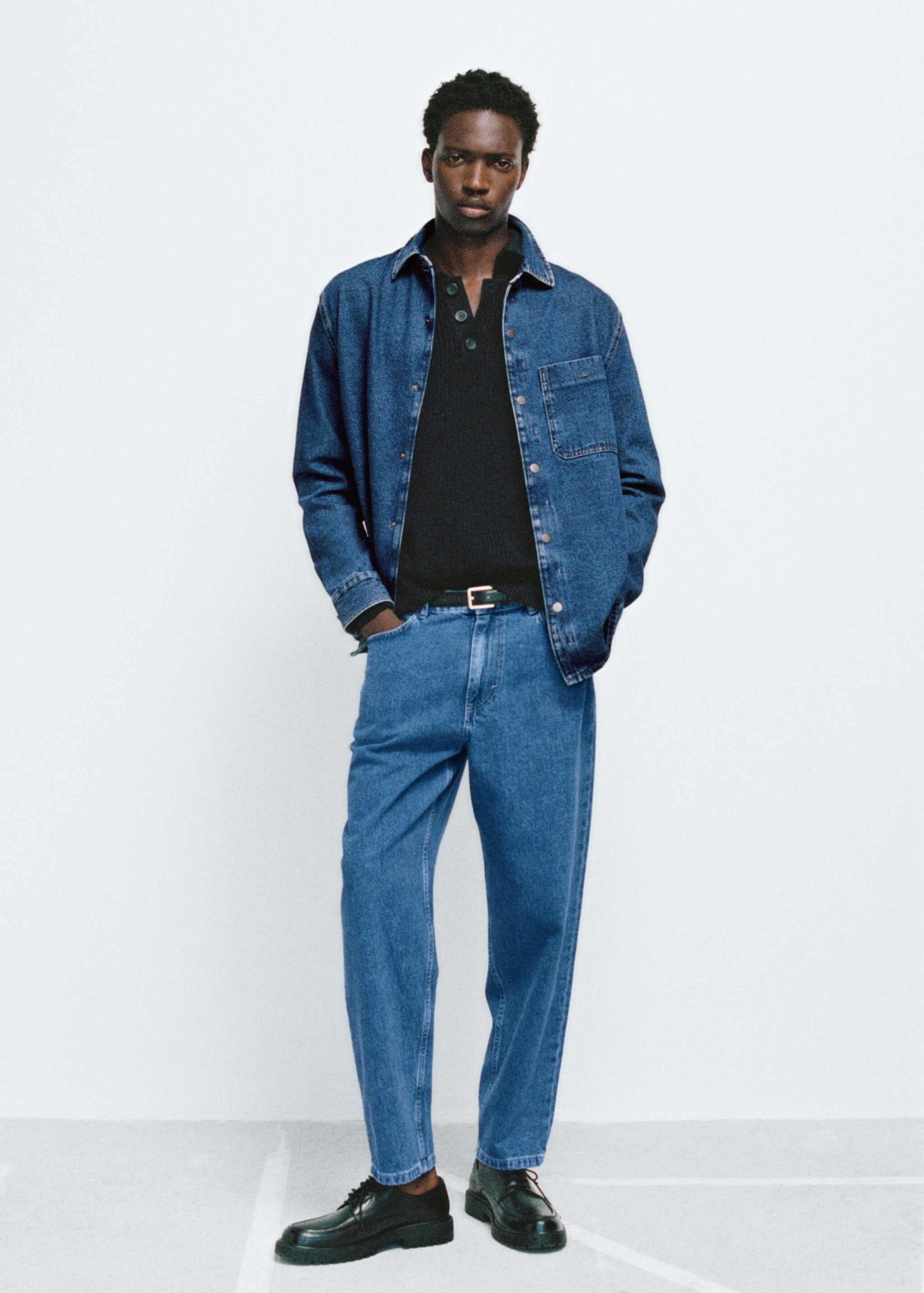 Krótkie jeansy relaxed fit - Szczegóły artykułu 5