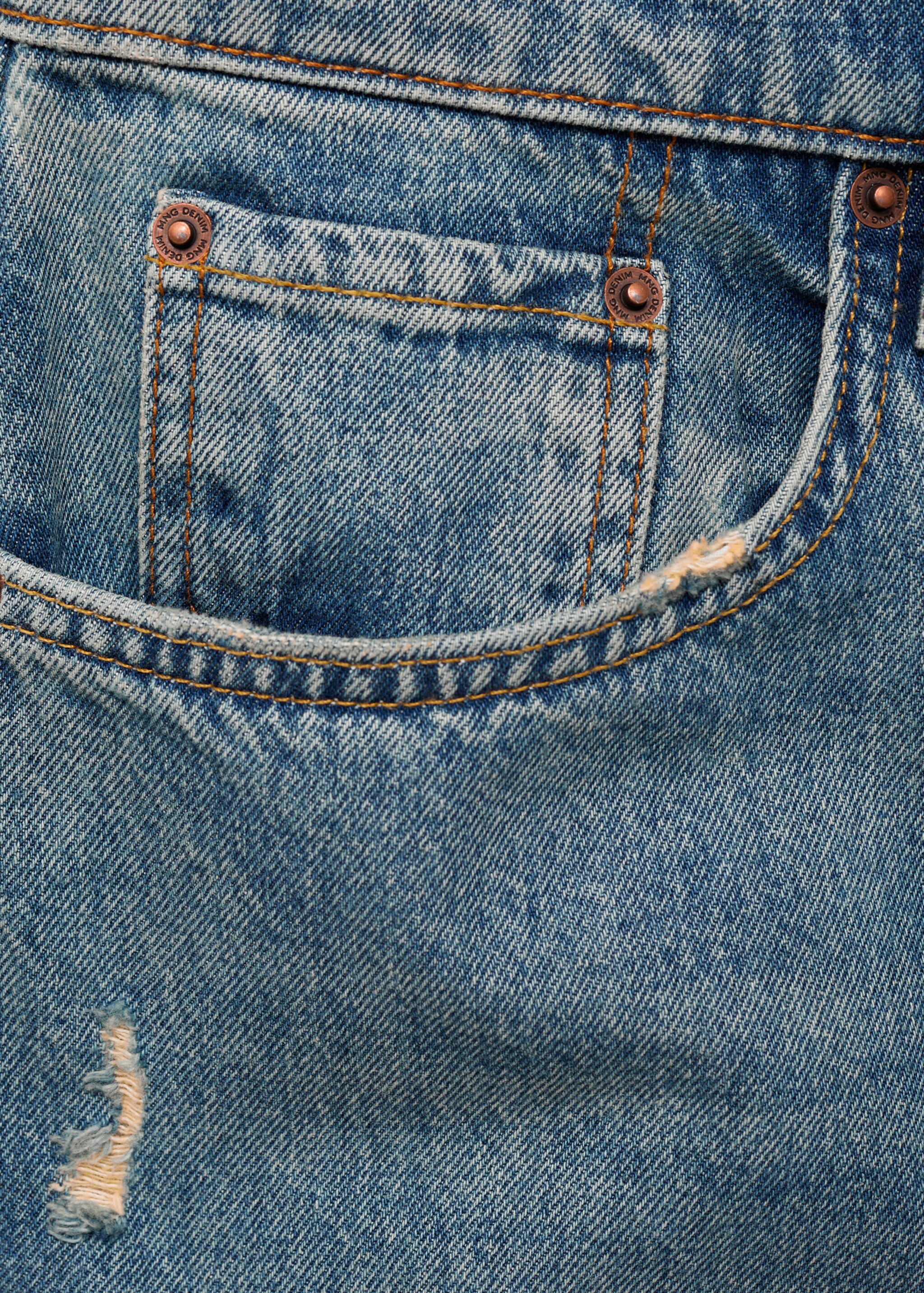 Jeans straight fit ljus tvätt revor - Detaljer om artikeln 0