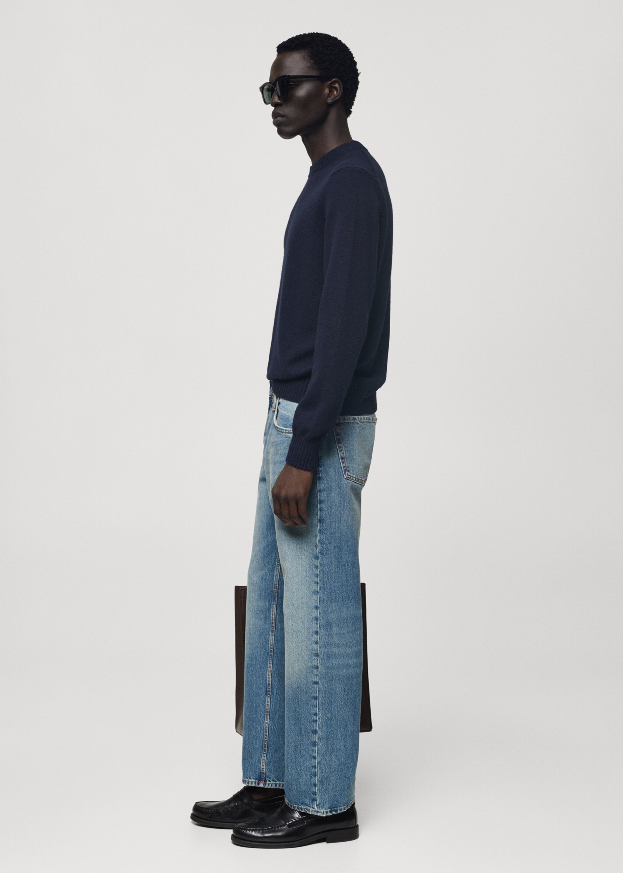Jeans straight fit ljus tvätt revor - Detaljer om artikeln 2