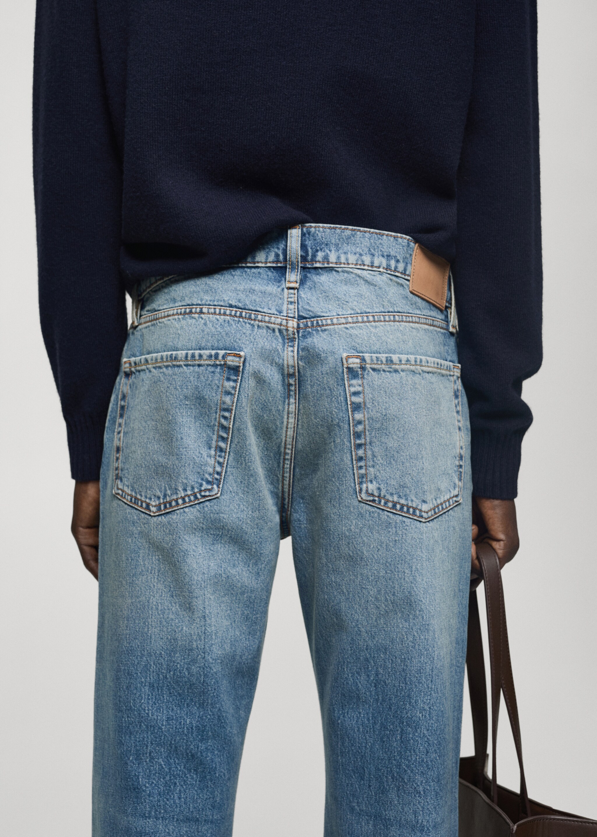 Jeans straight fit ljus tvätt revor - Detaljer om artikeln 6