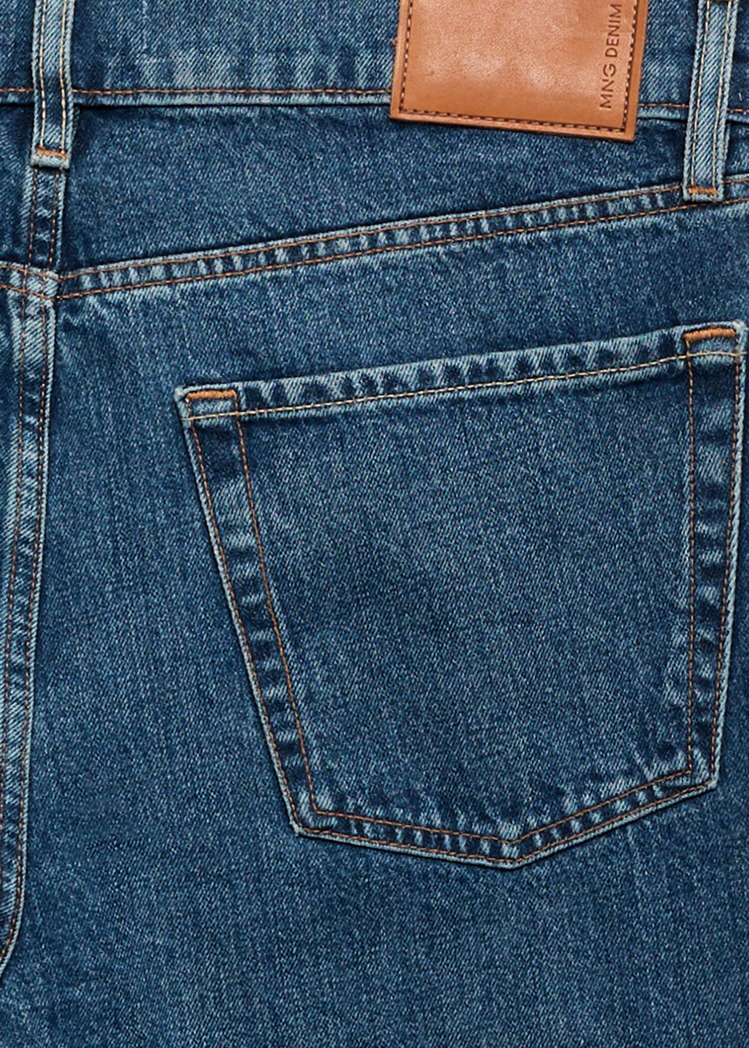 Jeans straight fit lavado oscuro - Detalle del artículo 0