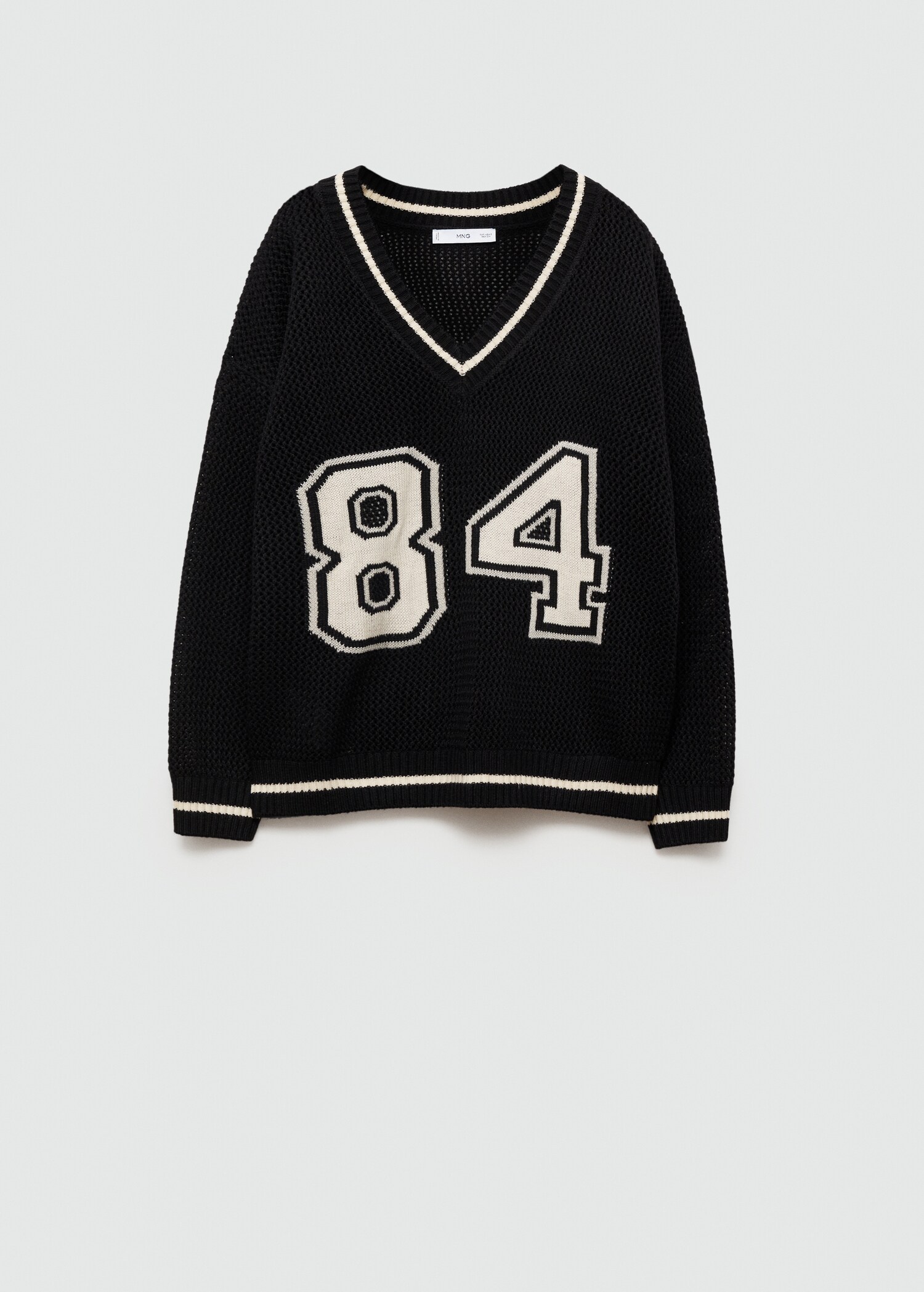 Oversized V-neck sweater - Article without model