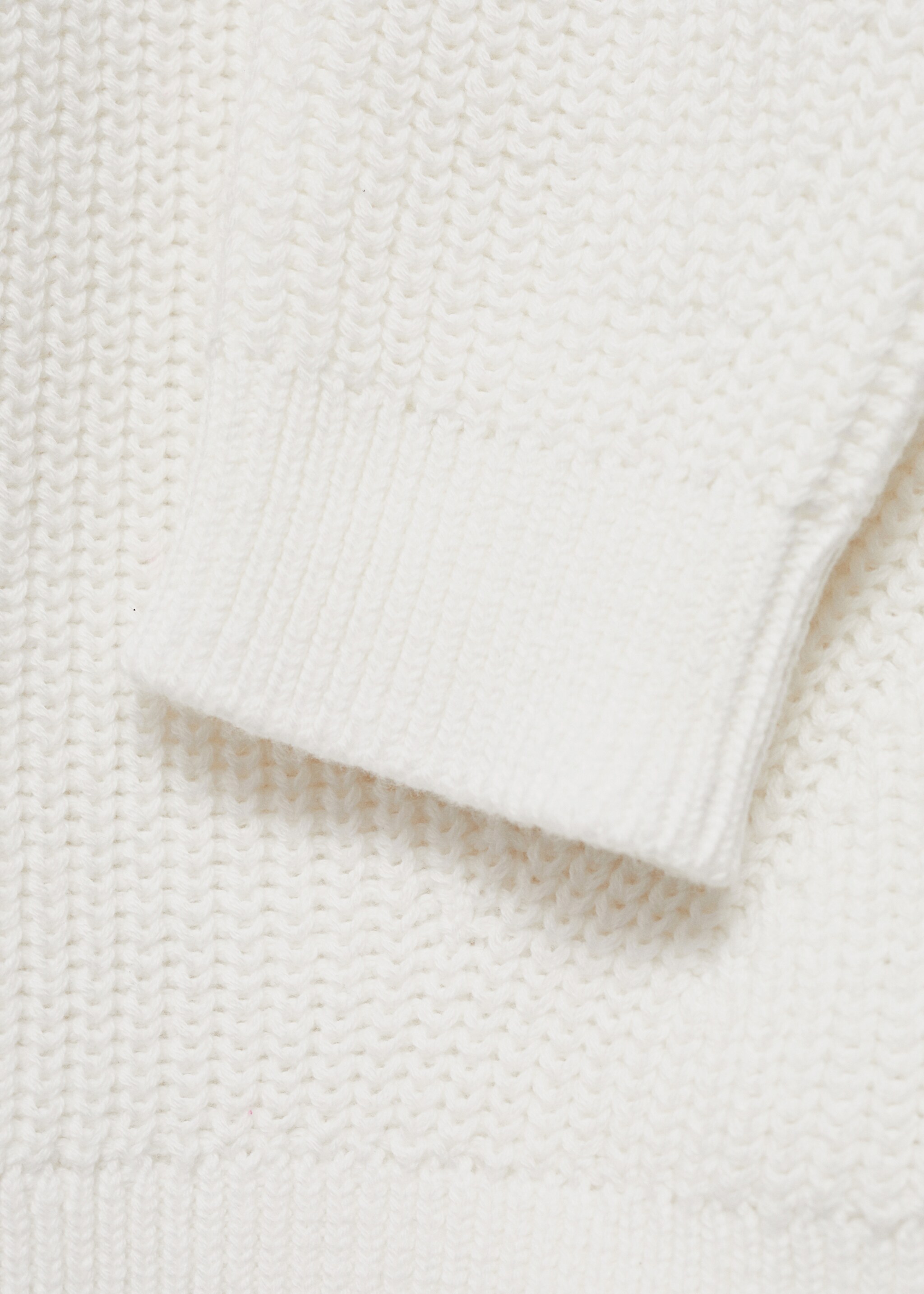 Jersey punto canalé - Detalle del artículo 0, Blanco roto. Ref: 77004765-00.