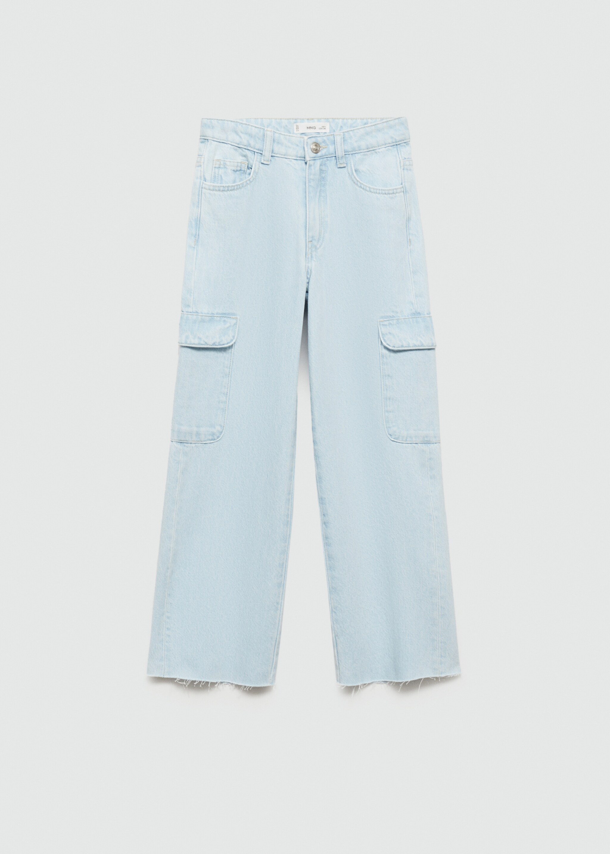 Jeans cargo com bolsos - Artigo sem modelo
