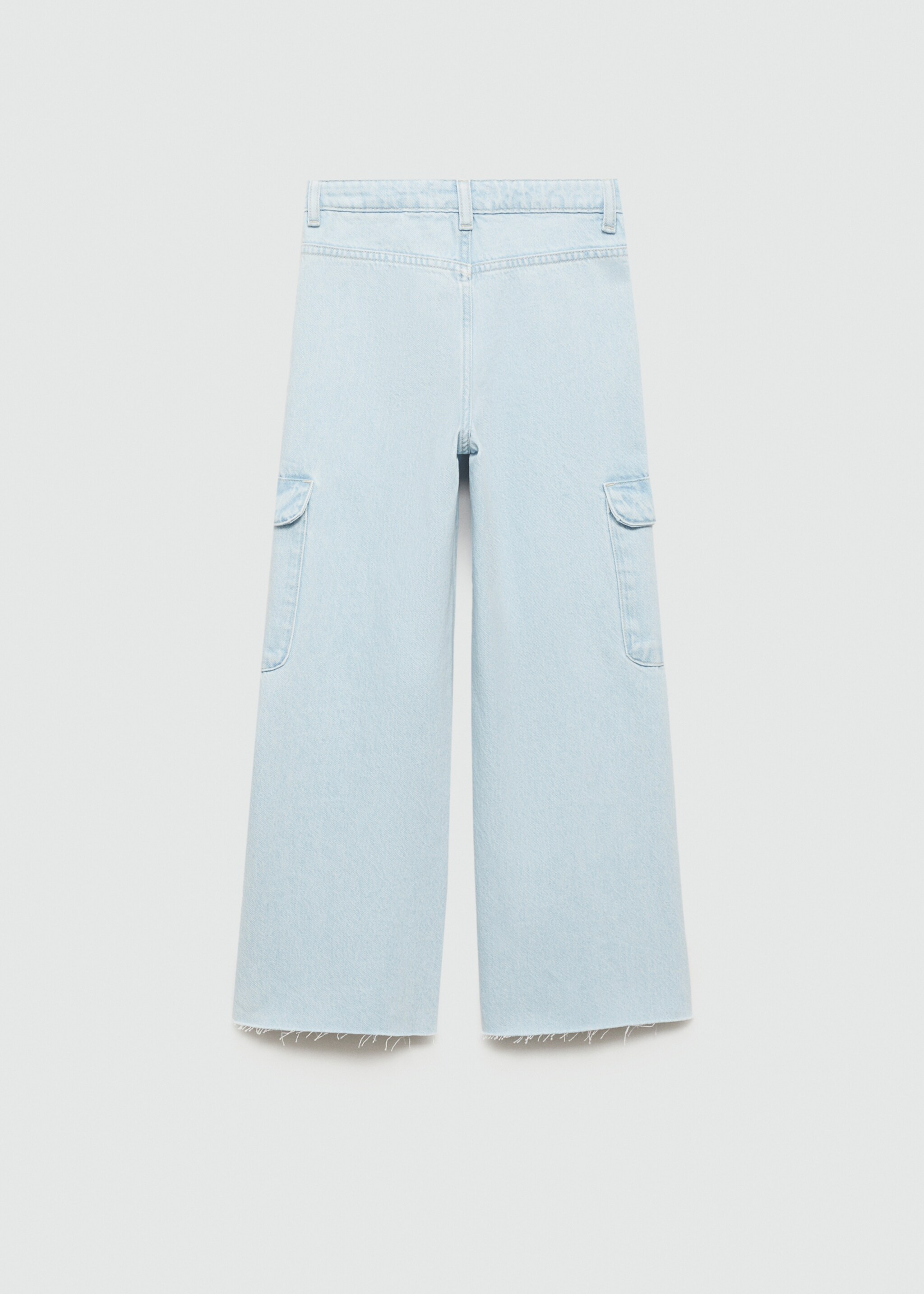 Jeans cargo com bolsos - Verso do artigo