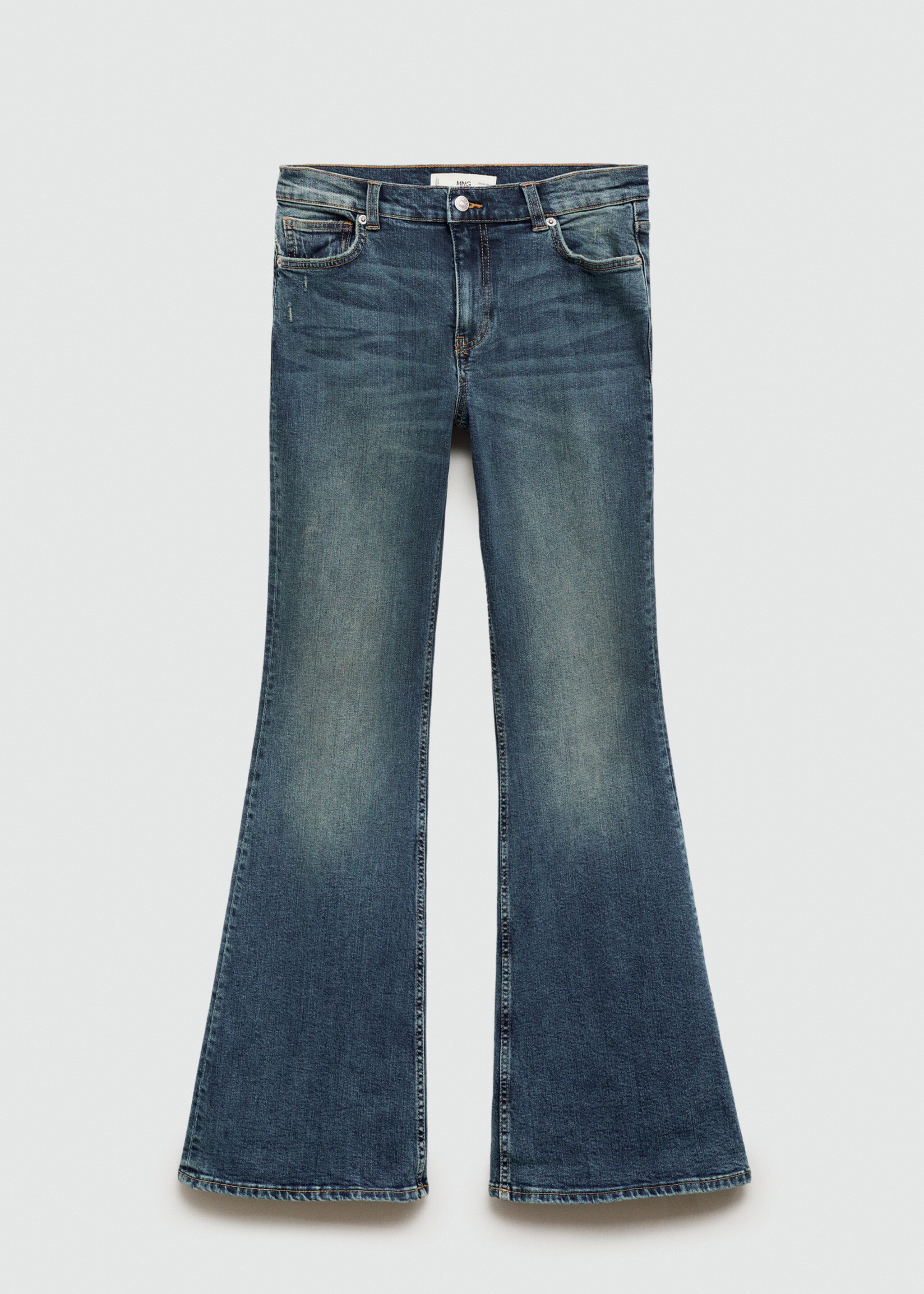 Jeans à boca de sino com cintura alta - Artigo sem modelo