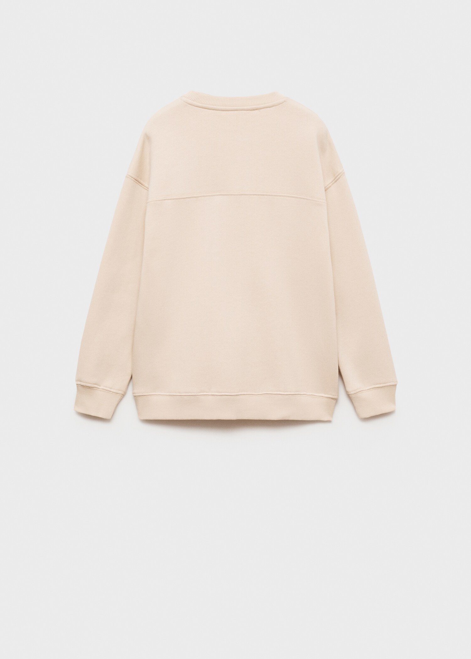 Sweatshirt mönstrad badge - Artikelns baksida