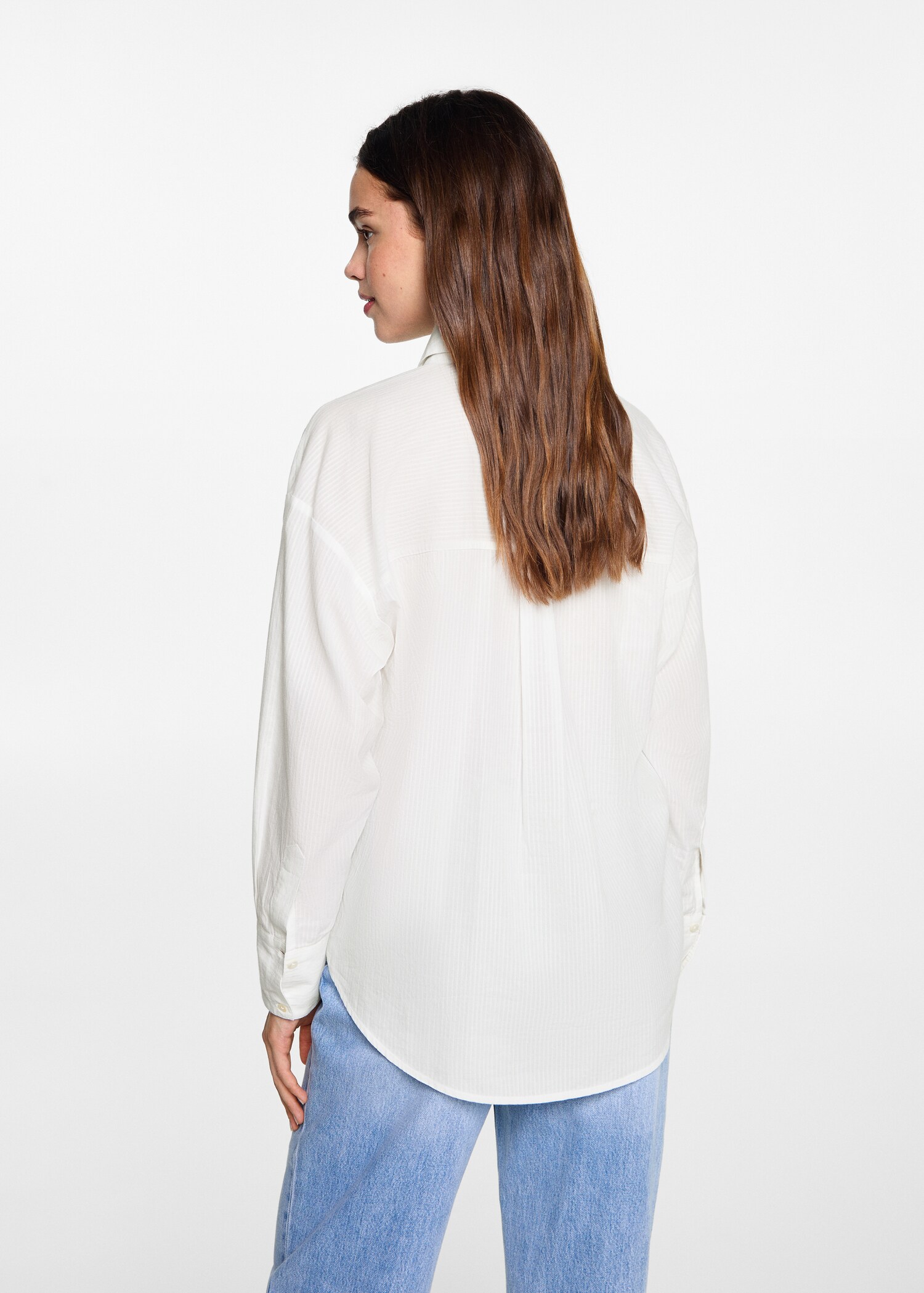 Oversize striped shirt - Reverse of the article