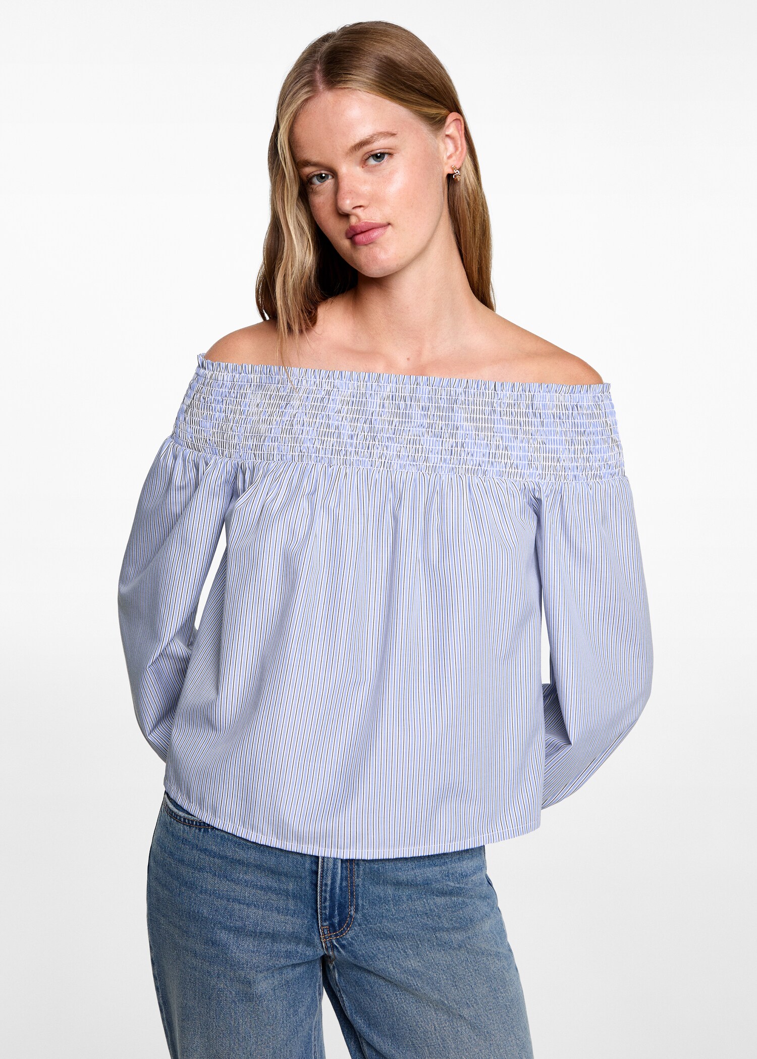 Off-shoulder blouse - Medium plane