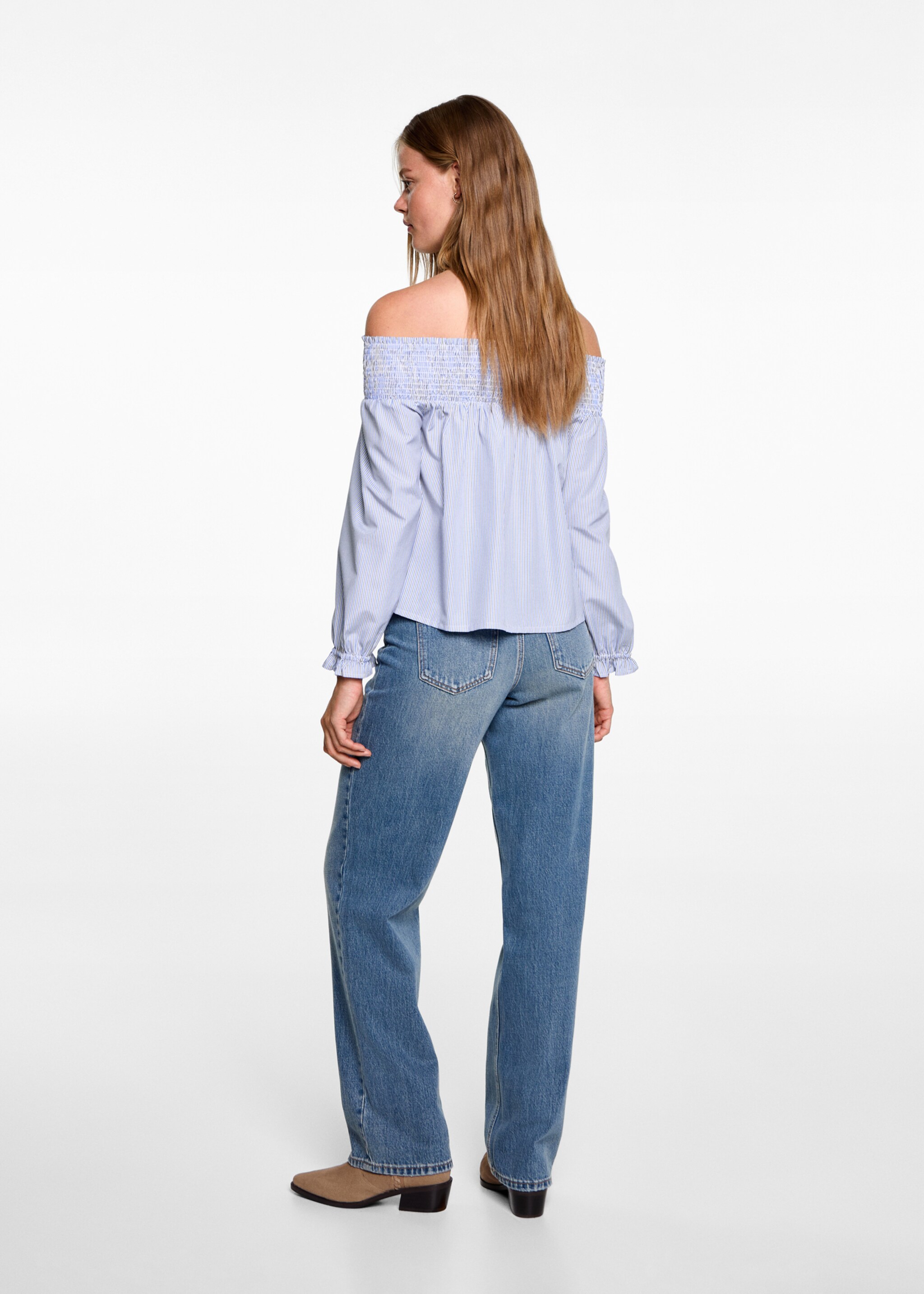 Blusa off-shoulder - Reverso del artículo