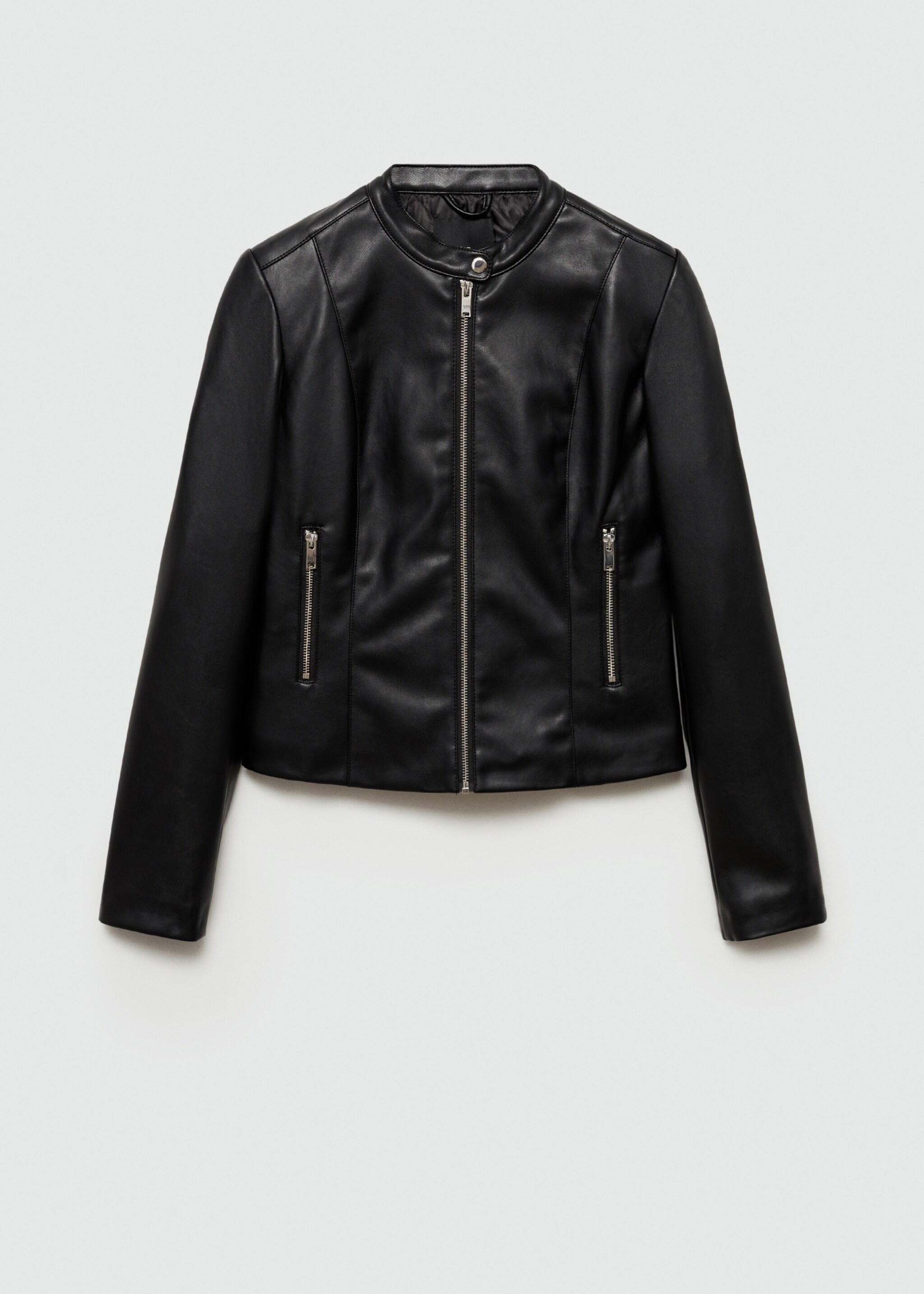 Blouson biker simili-cuir - Article sans modèle, Noir. Ref: 77004790-00.