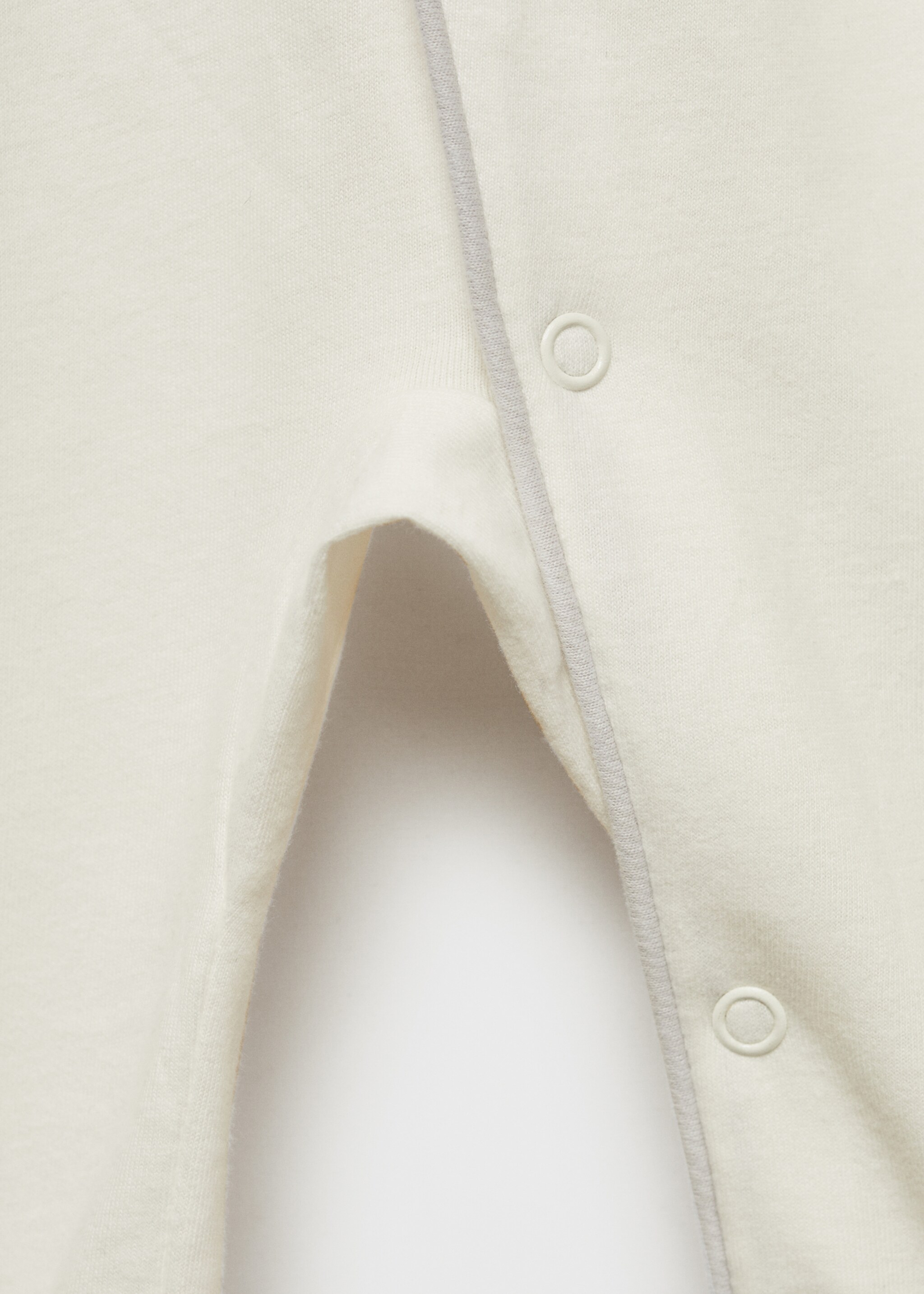 Cotton body pyjamas - Details of the article 0, Off White. Ref: 77004791-00.