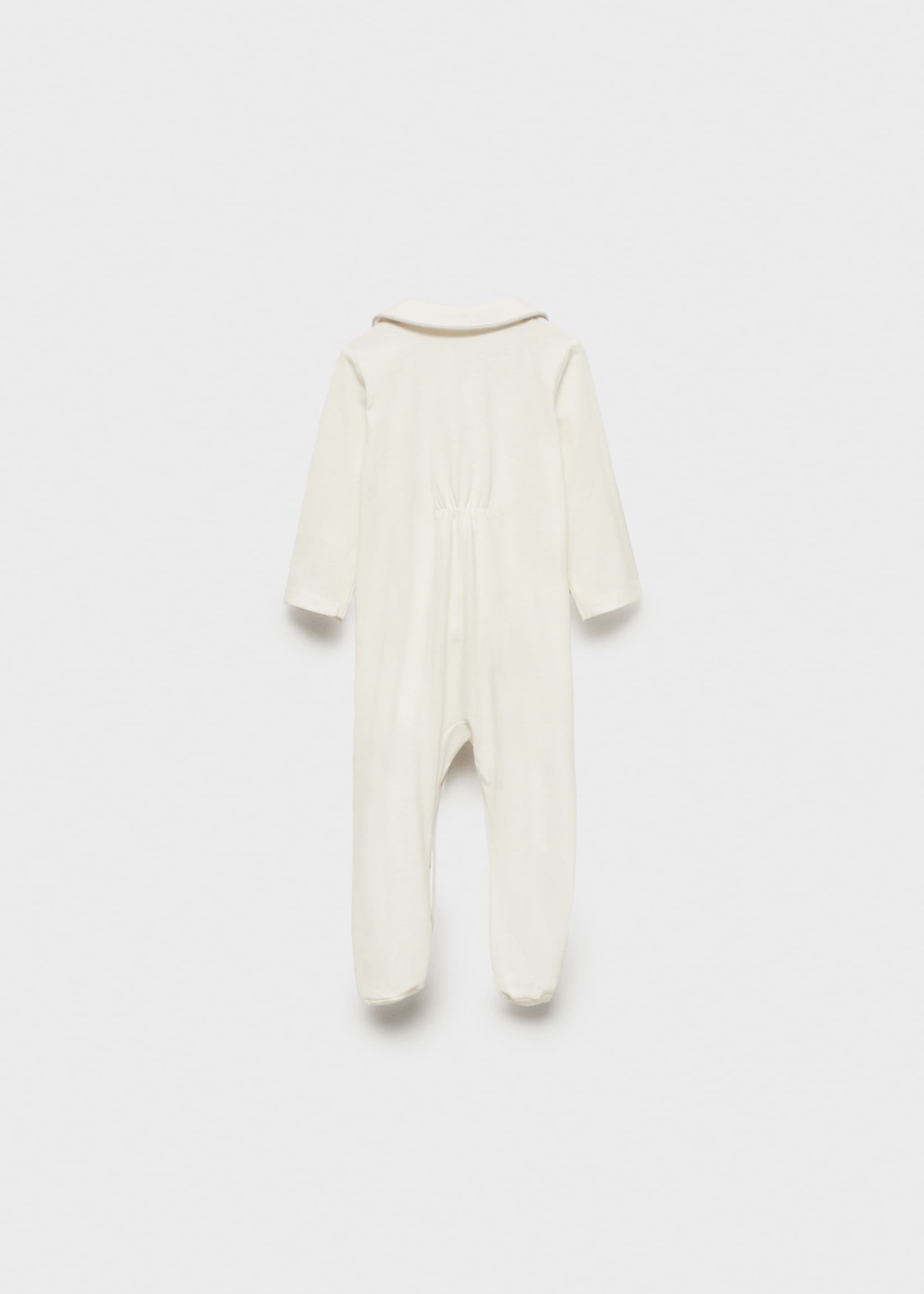 Cotton body pyjamas - Reverse of the article, Off White. Ref: 77004791-00.