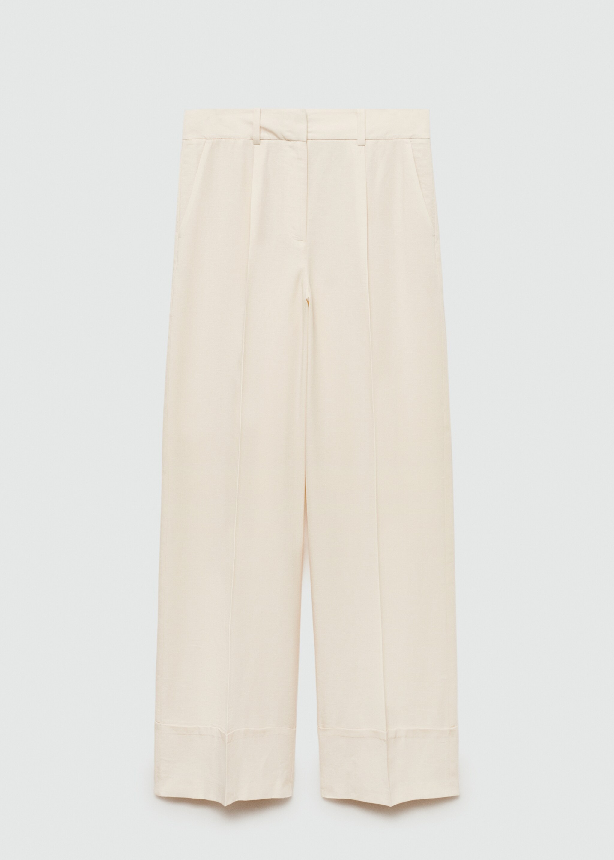 Straight lyocell trousers - Article without model