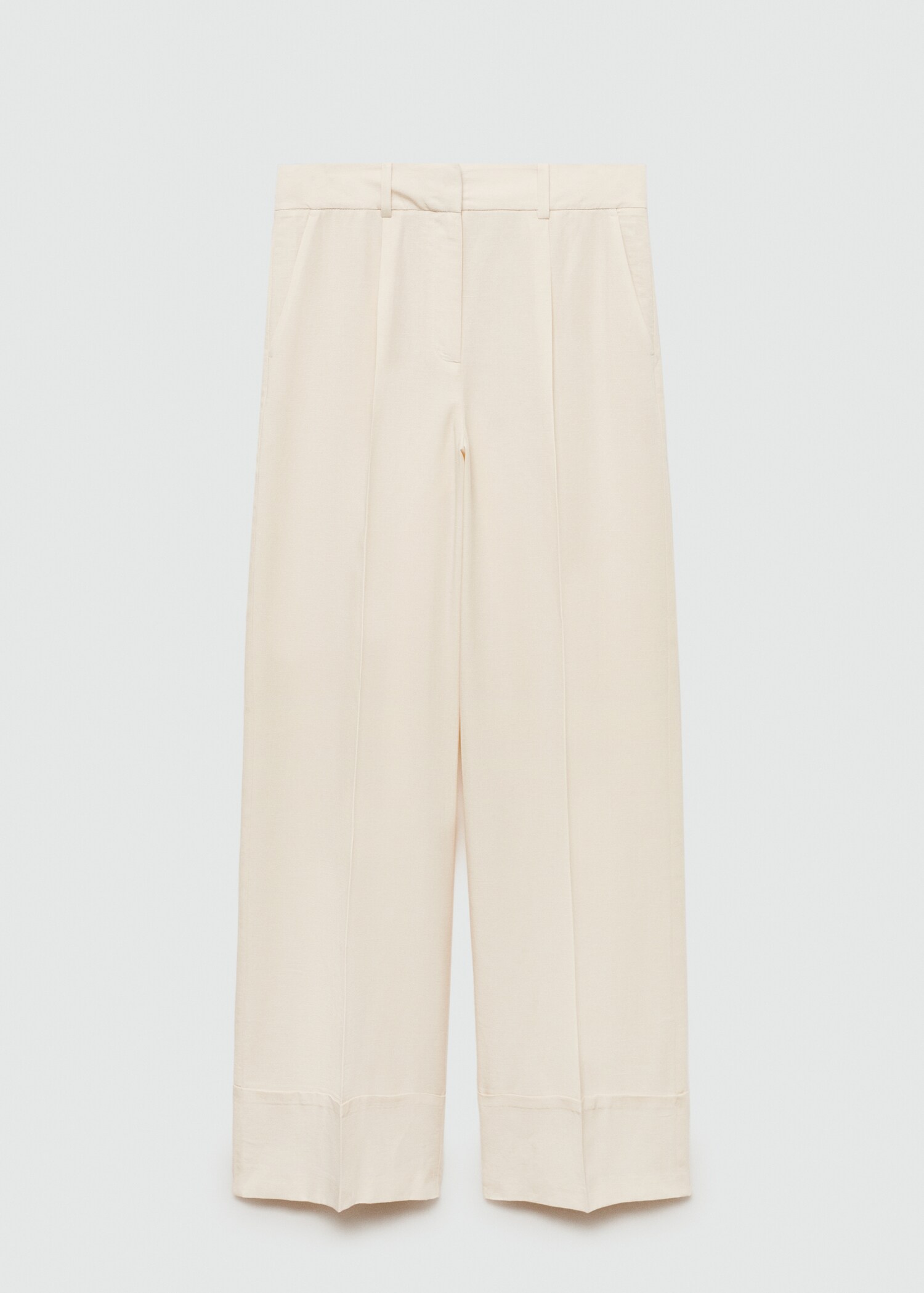 Straight lyocell trousers - Article without model