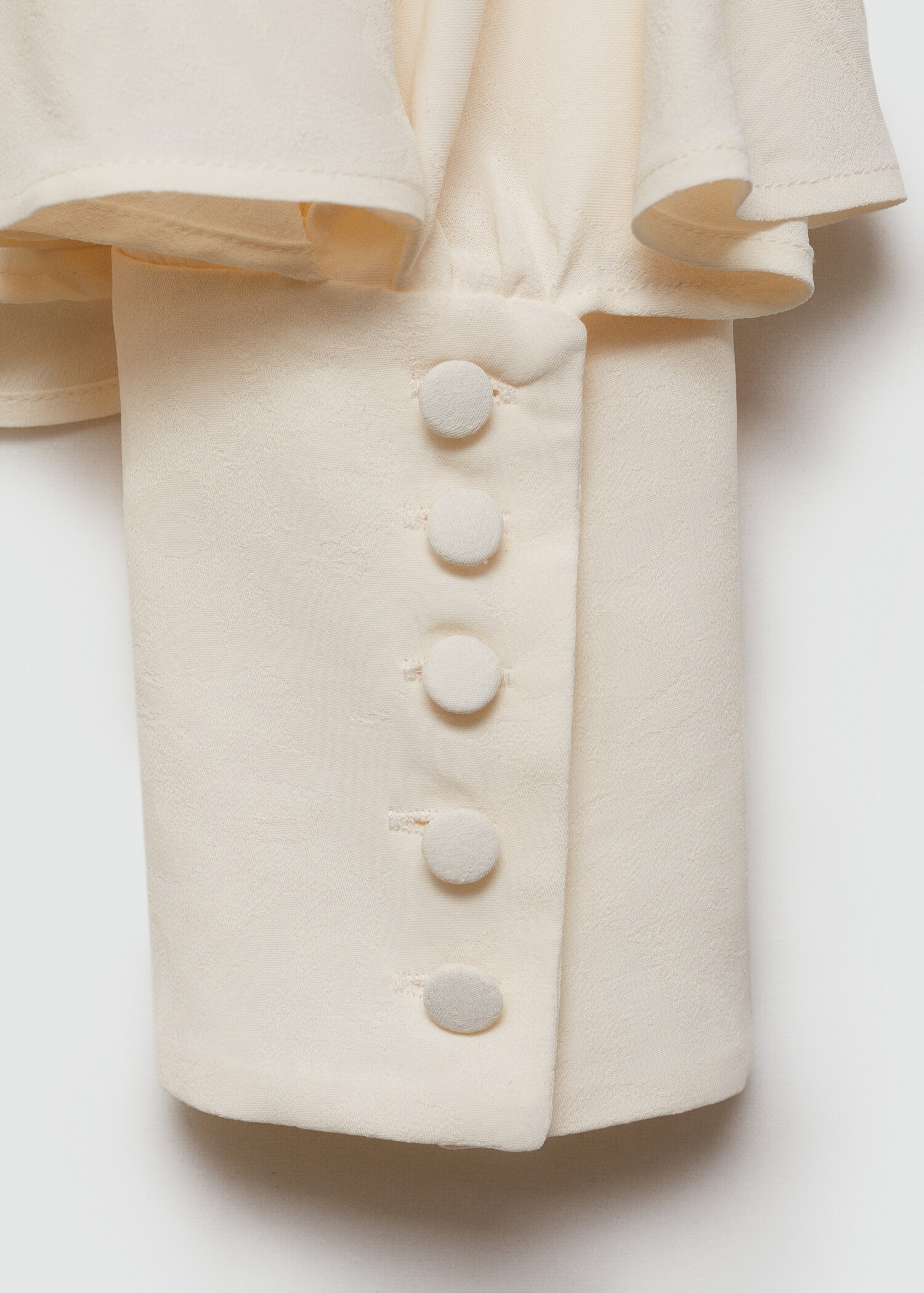 Geknöpfte Bluse mit Schleifenkragen - Detail des Artikels 0