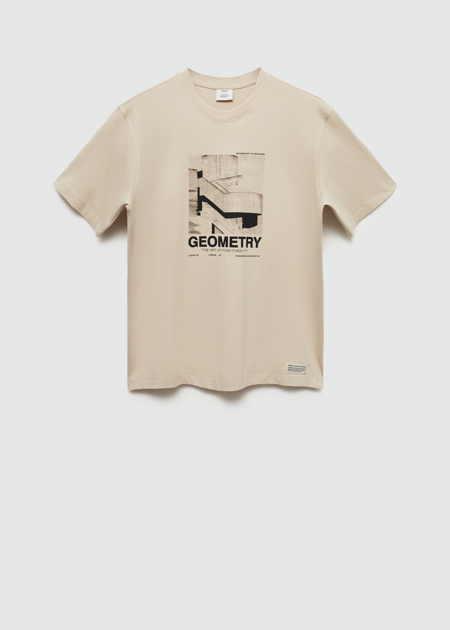 Camiseta 100% algodón estampado gráfico delantero - Artículo sin modelo