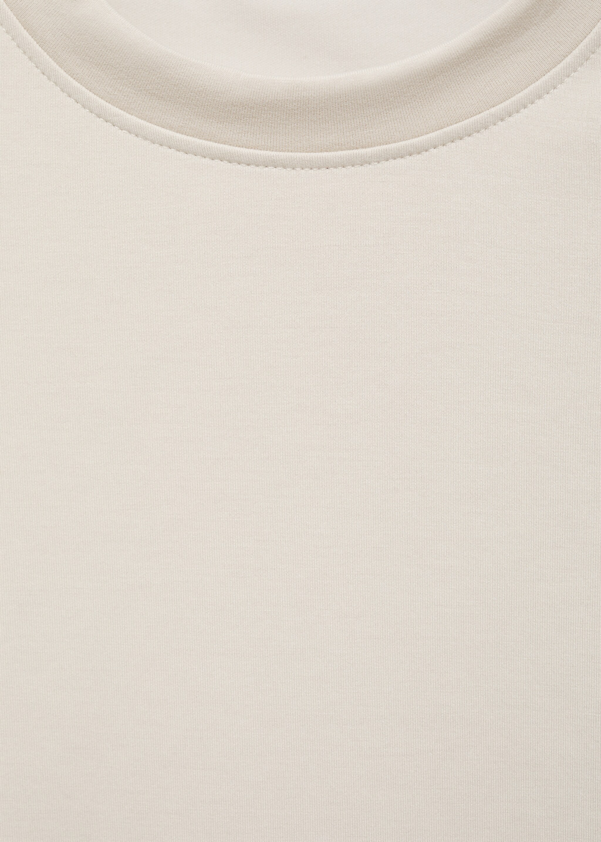T-shirt com tecido de sweatshirt regular fit - Pormenor do artigo 8, Cinzento-gelo. Ref: 77005153-00.
