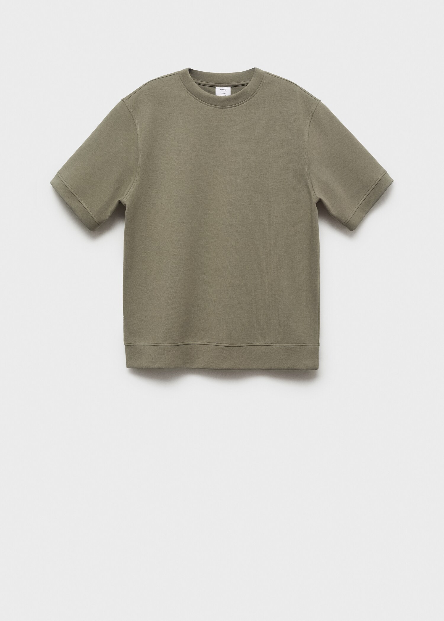 T-shirt com tecido de sweatshirt regular fit - Artigo sem modelo