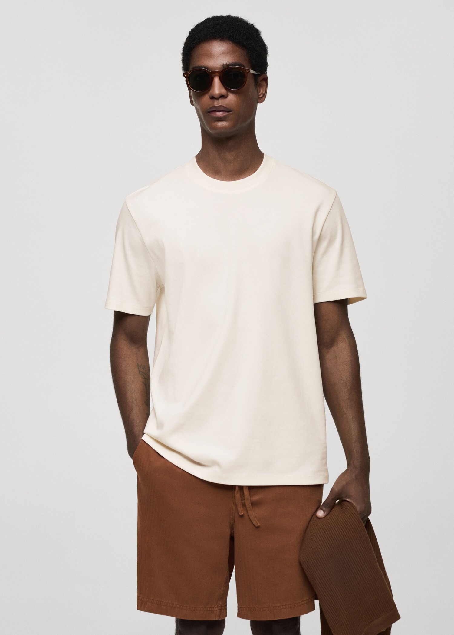 Regular-fit 100% cotton t-shirt - Medium plane