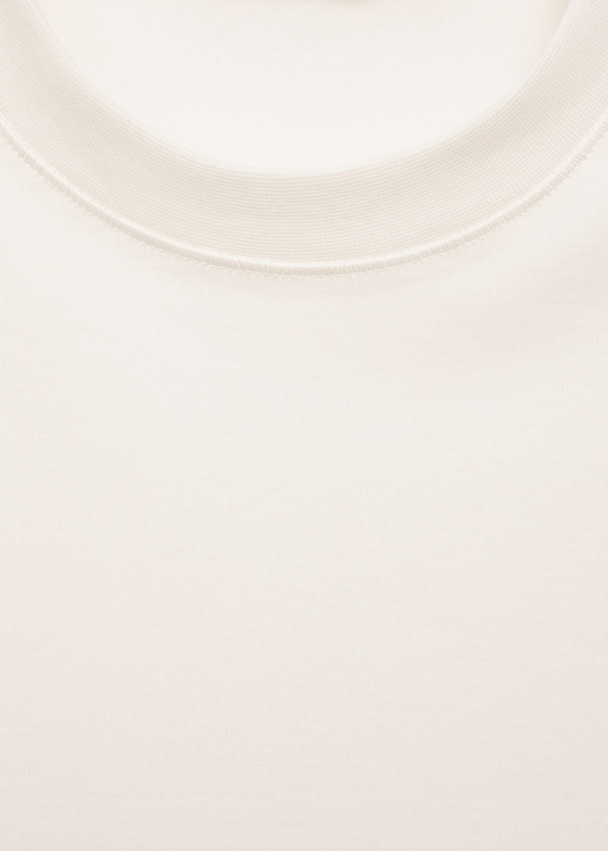 Regular-Fit-Hemd aus 100 % Baumwolle - Detail des Artikels 8, Ecru. Ref: 77005154-00.