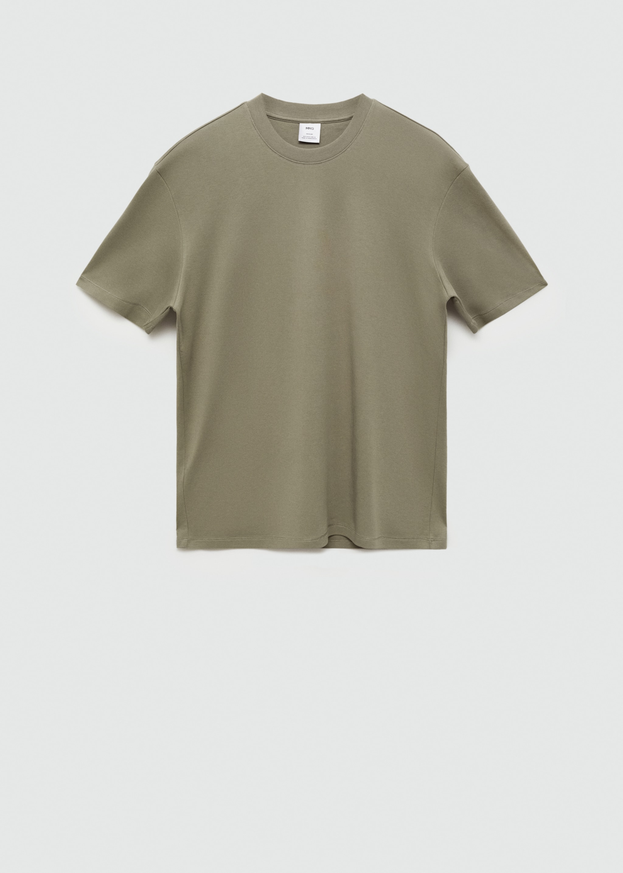 Regular-fit 100% cotton t-shirt - Article without model, Medium Green. Ref: 77005154-00.