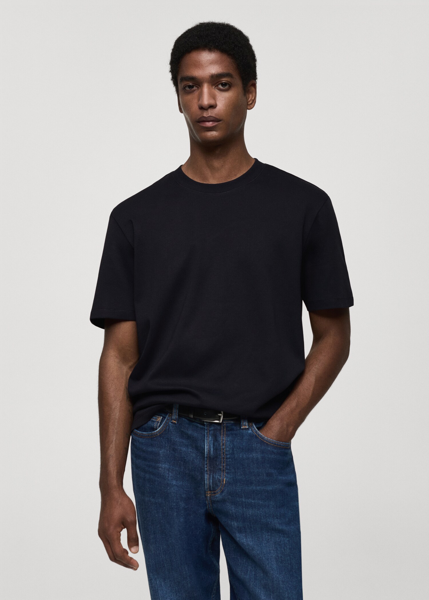 Regular-fit 100% cotton t-shirt - Medium plane