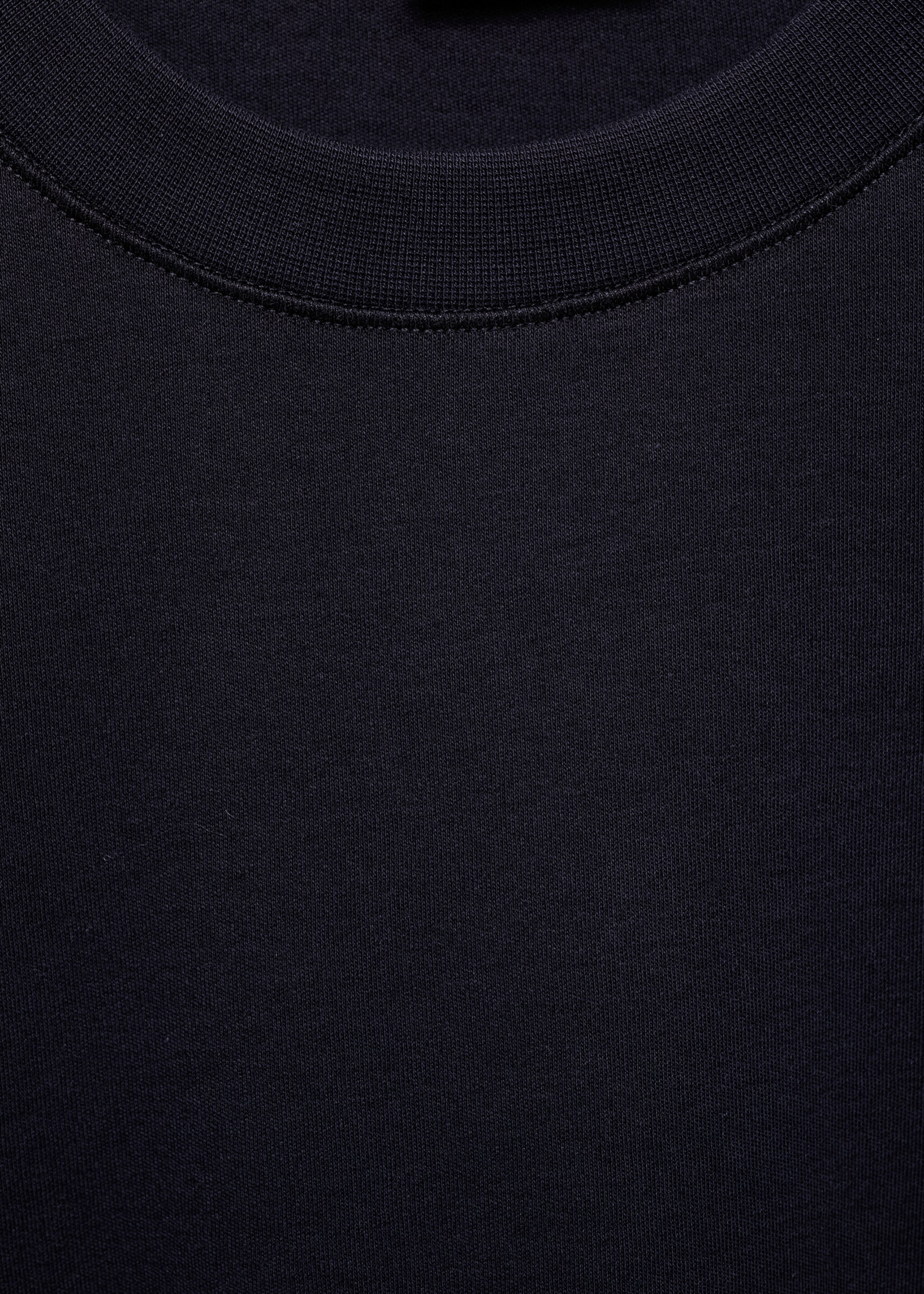 Regular-fit 100% cotton t-shirt - Details of the article 8, Dark Navy. Ref: 77005154-00.