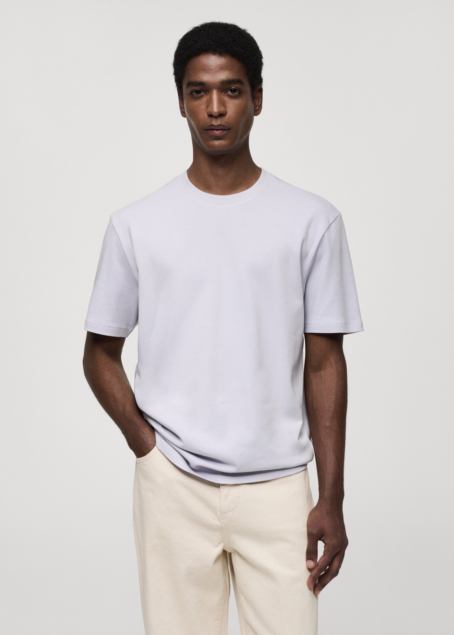 Regular-fit 100% cotton t-shirt - Medium plane