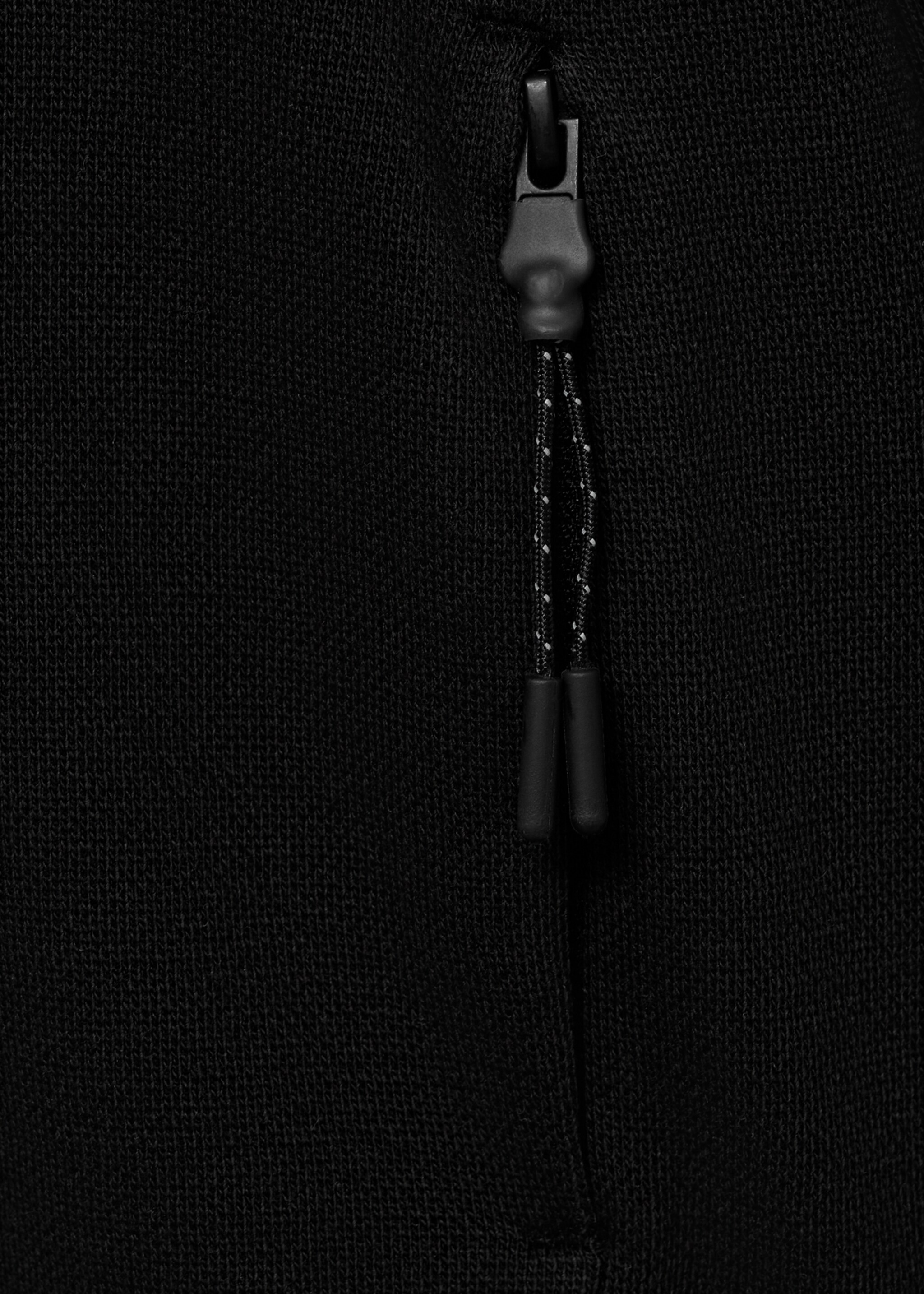 Sudadera capucha cremallera - Detalle del artículo 8, Negro. Ref: 77005157-00.