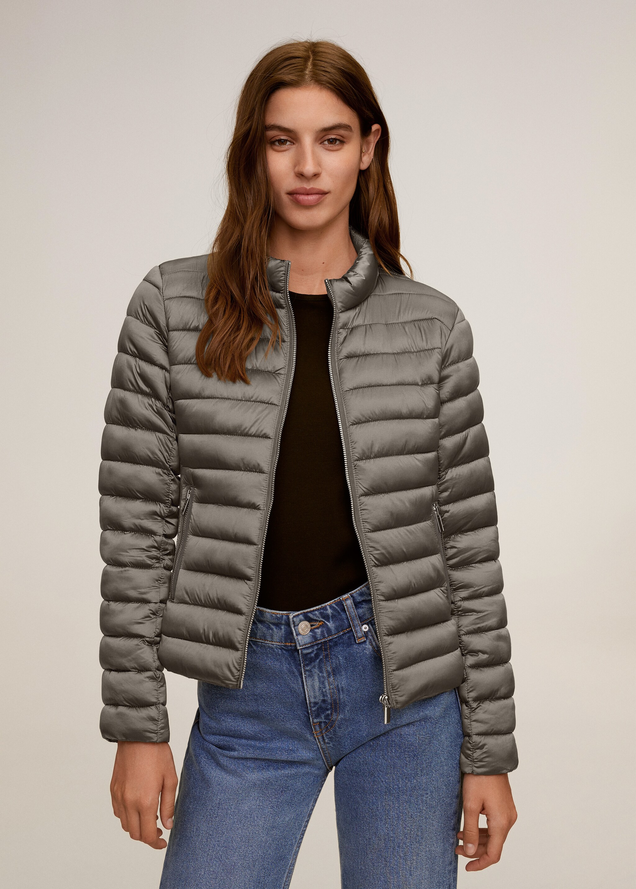 Anorak acolchado cremallera - Plano medio