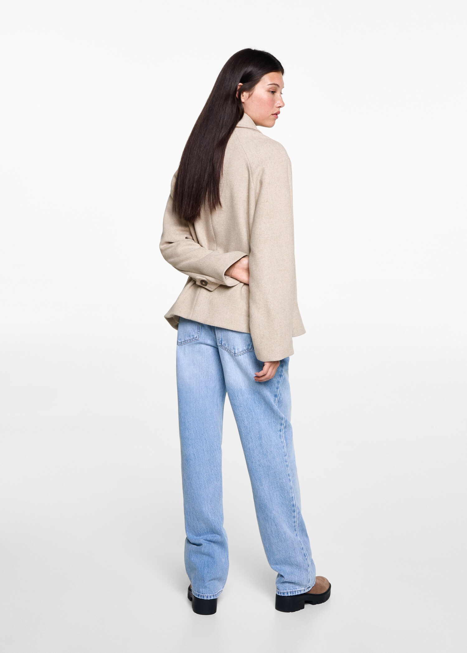 Short cloth coat - Reverse of the article