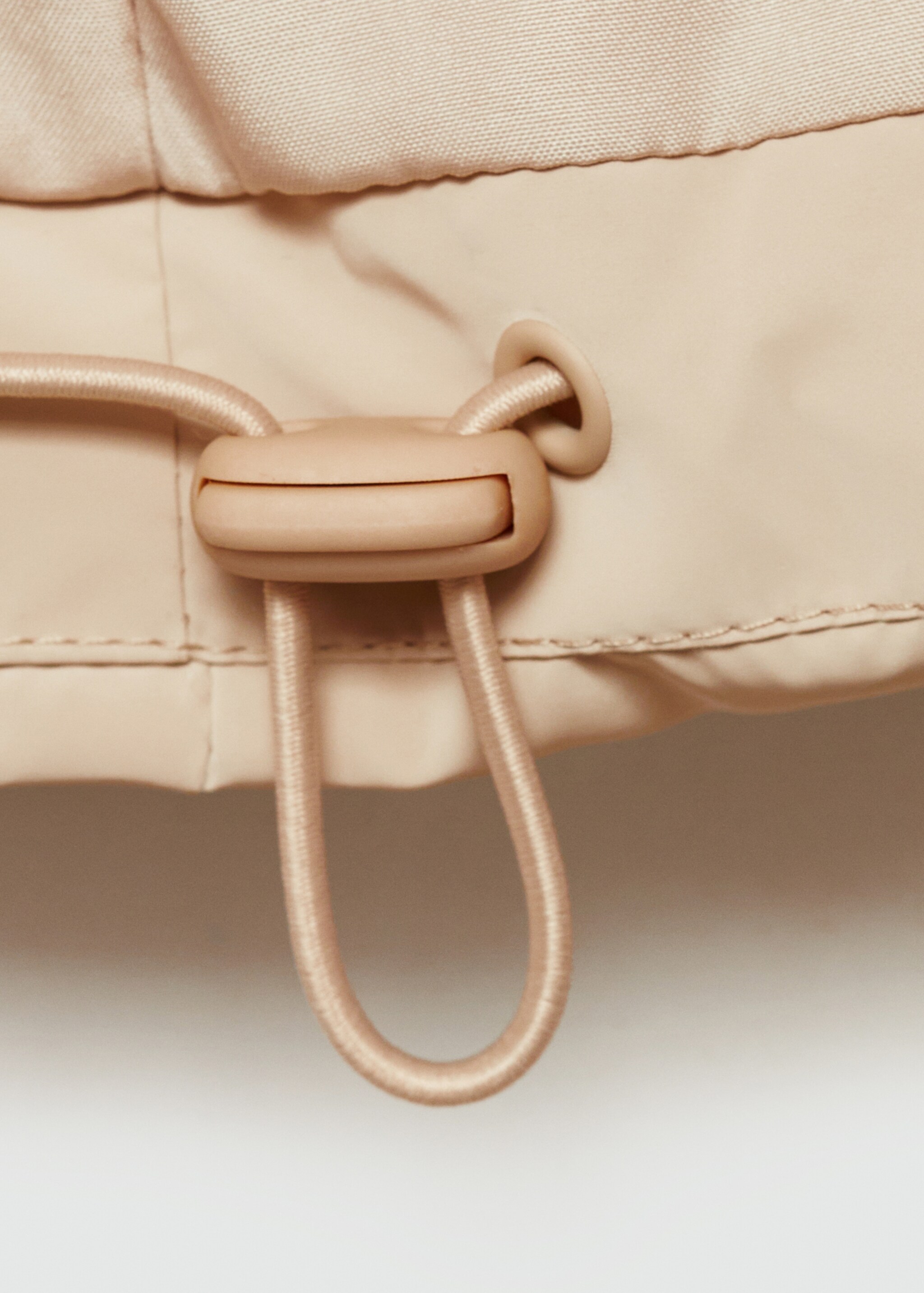 Waterdichte gewatteerde jas met ruitpatroon - Detail van het artikel 0, Open beige. Ref: 77005635-00.