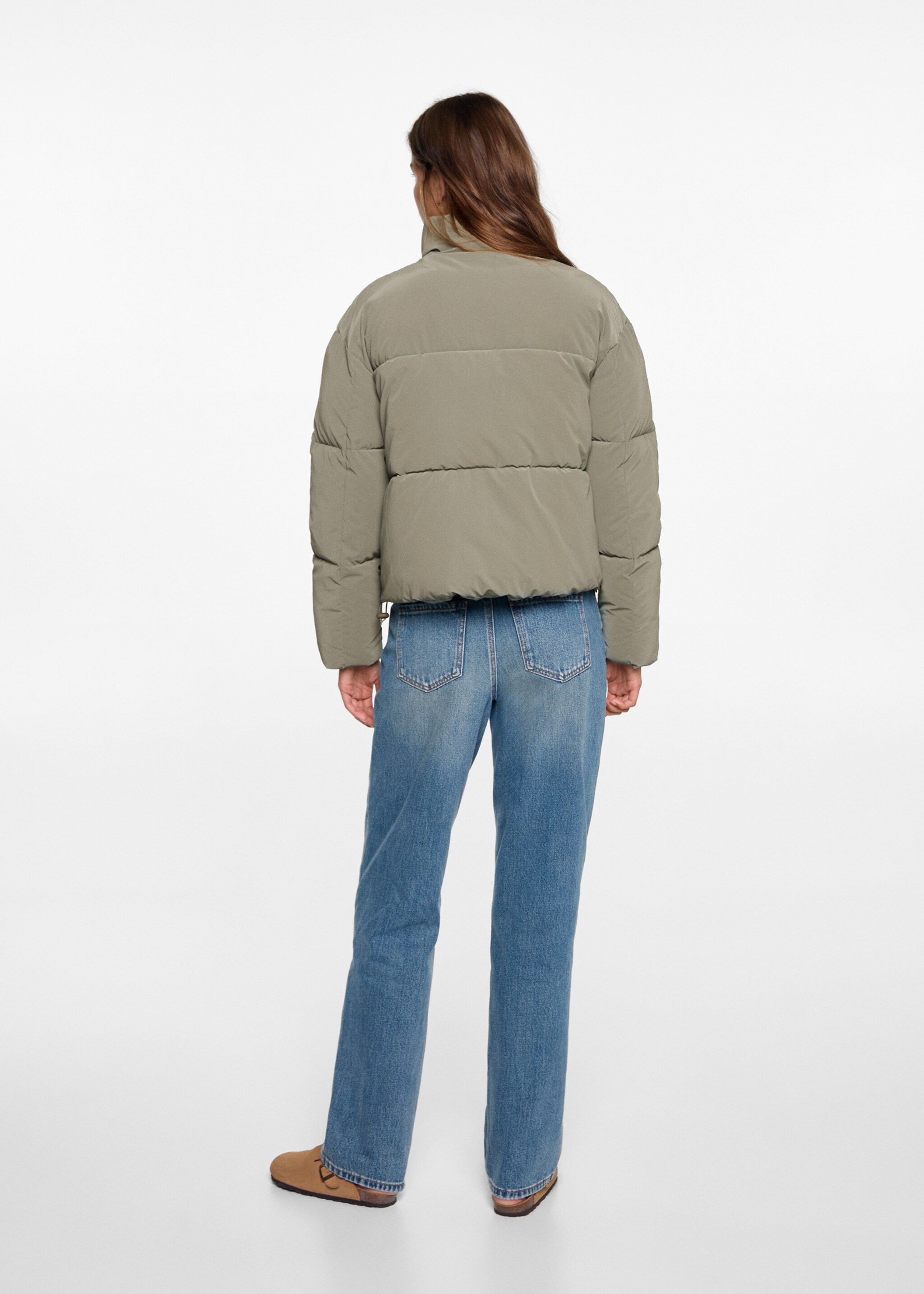 Quilted jacket - Reverse of the article, Forest Green. Ref: 77005635-00.