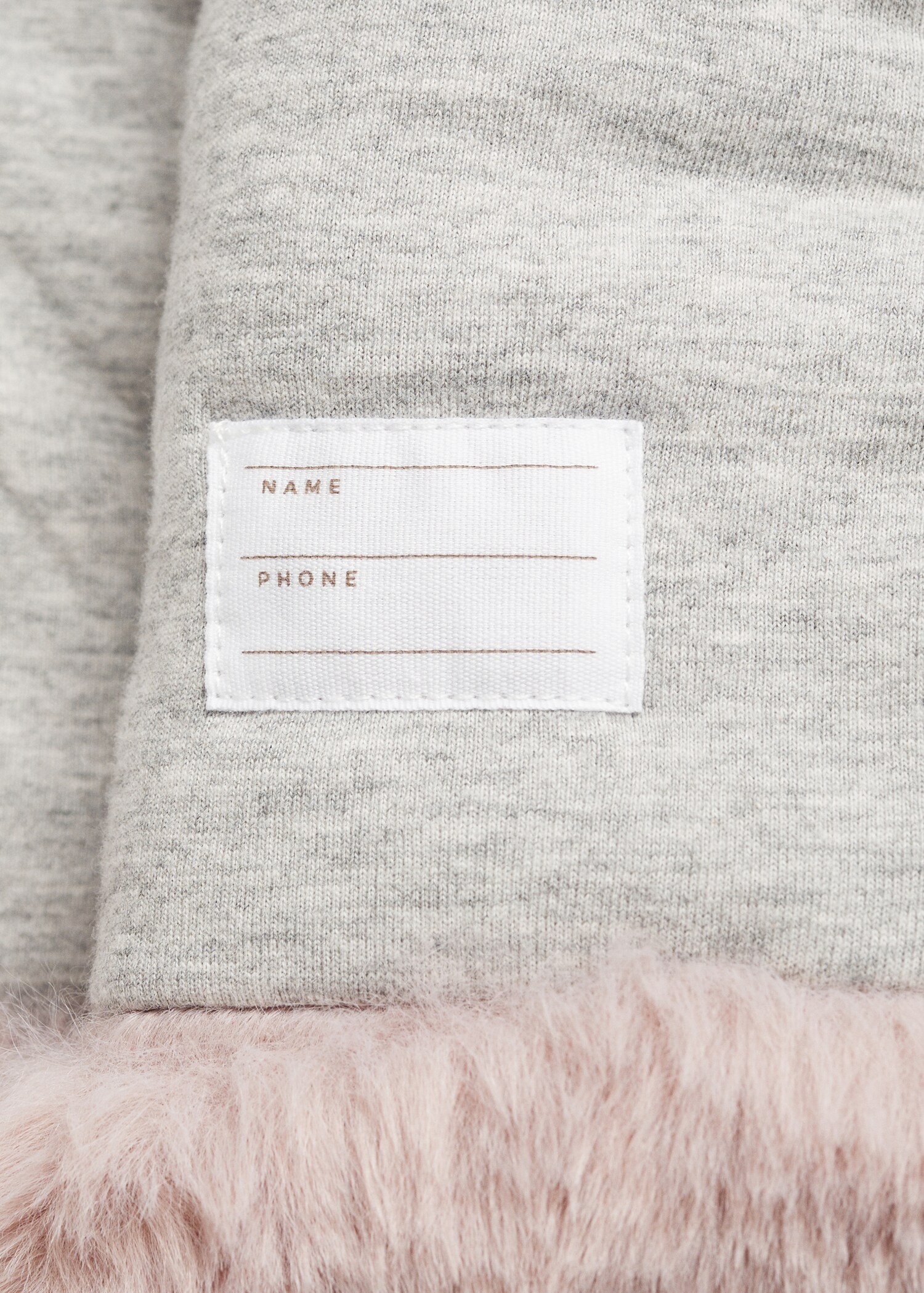 Coat with fur-effect hood - Details of the article 0