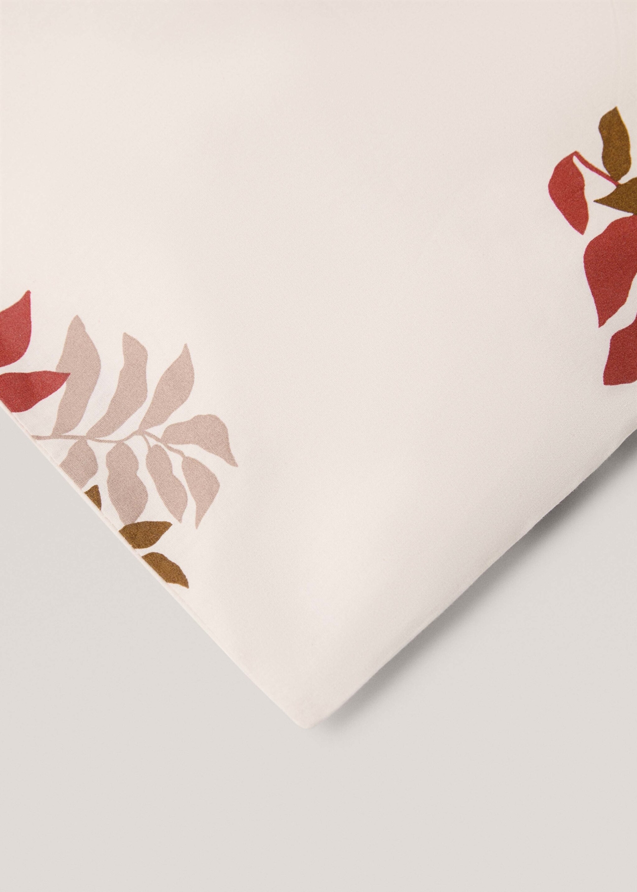 Housse de couette 100 % coton motif floral lit 90 cm - Détail de l'article 1, Marron moyen. Ref: 77005641-00.