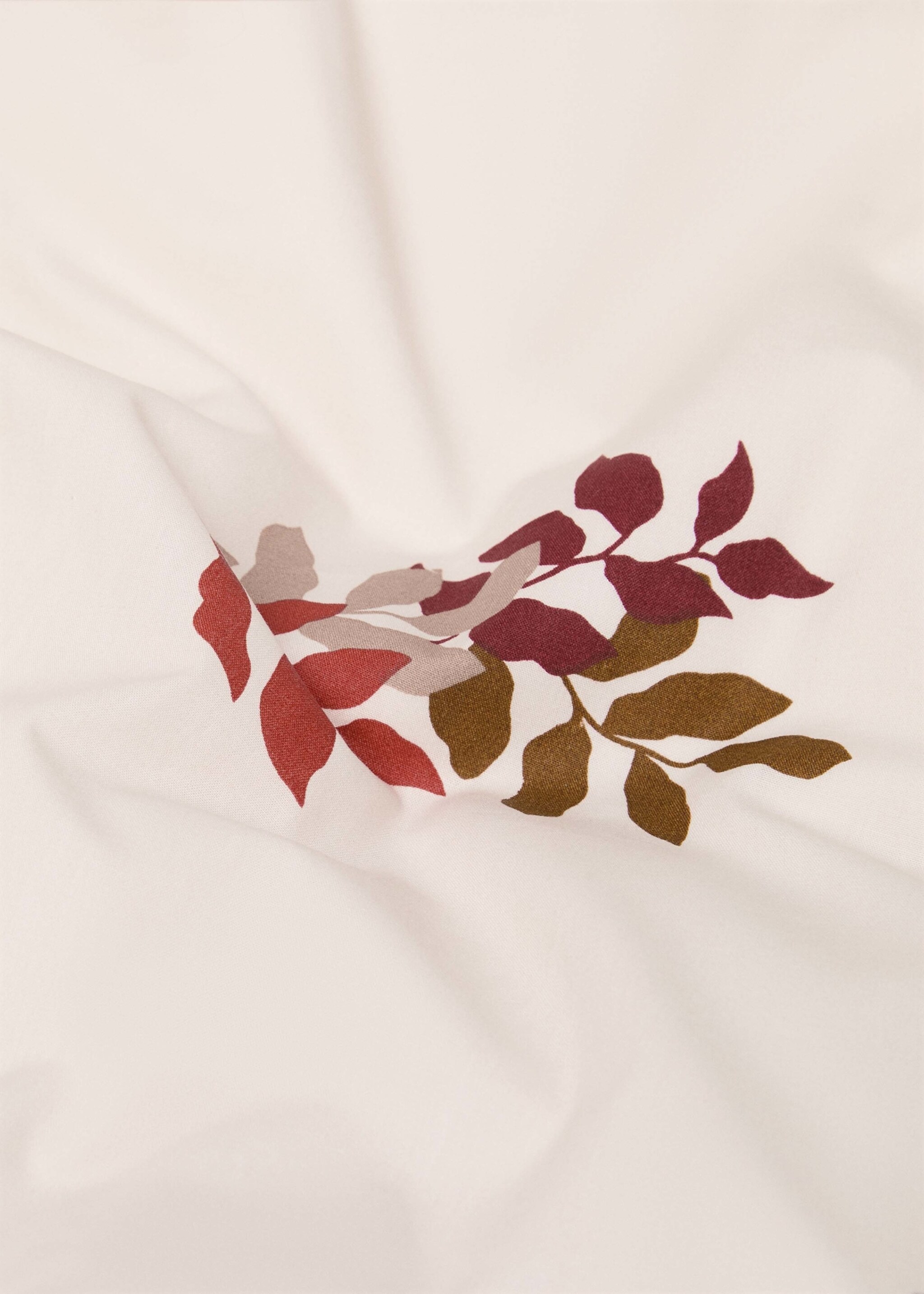 Housse de couette 100 % coton motif floral lit 90 cm - Détail de l'article 2, Marron moyen. Ref: 77005641-00.