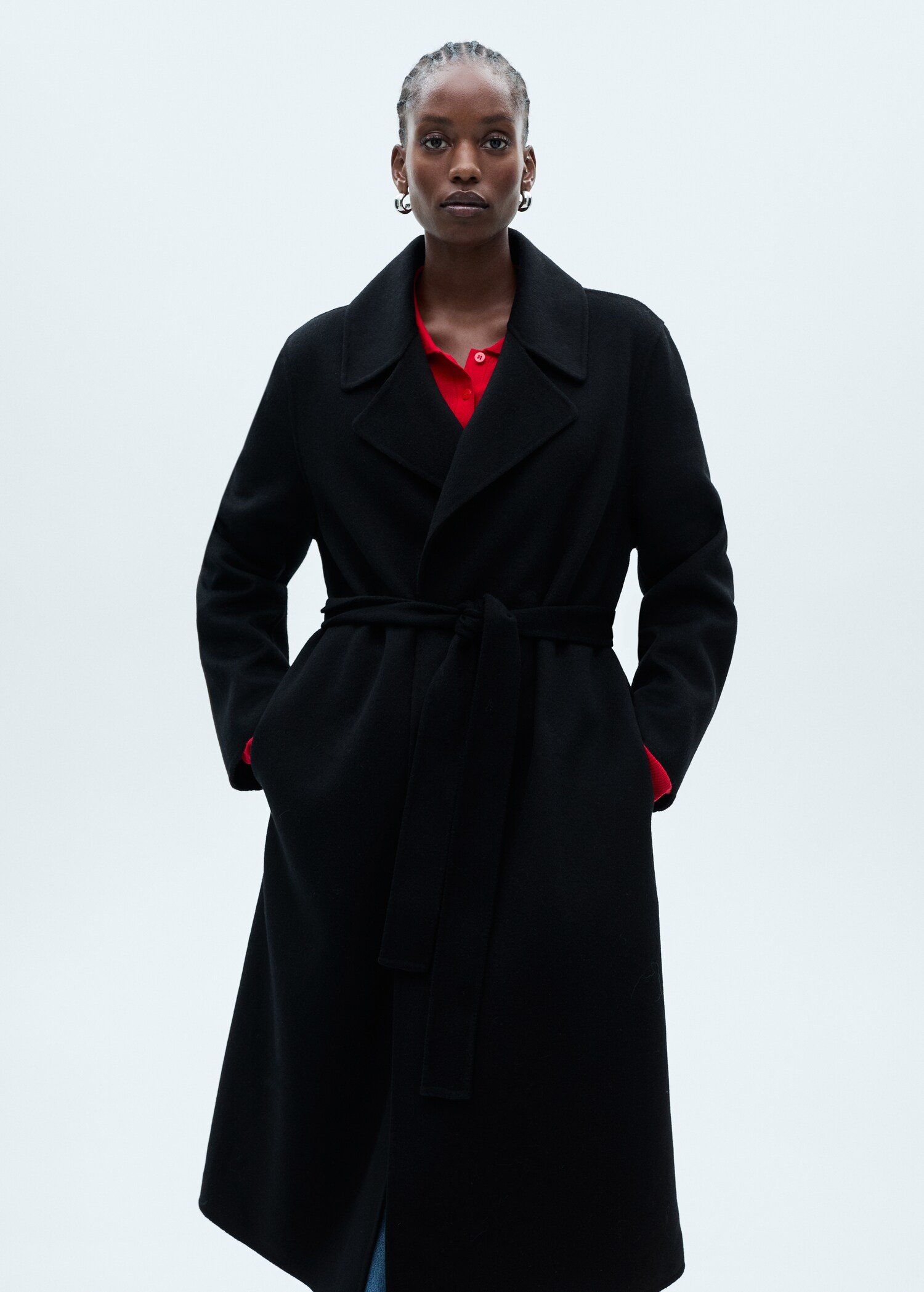 Manteau fait main avec ceinture - Détail de l'article 5