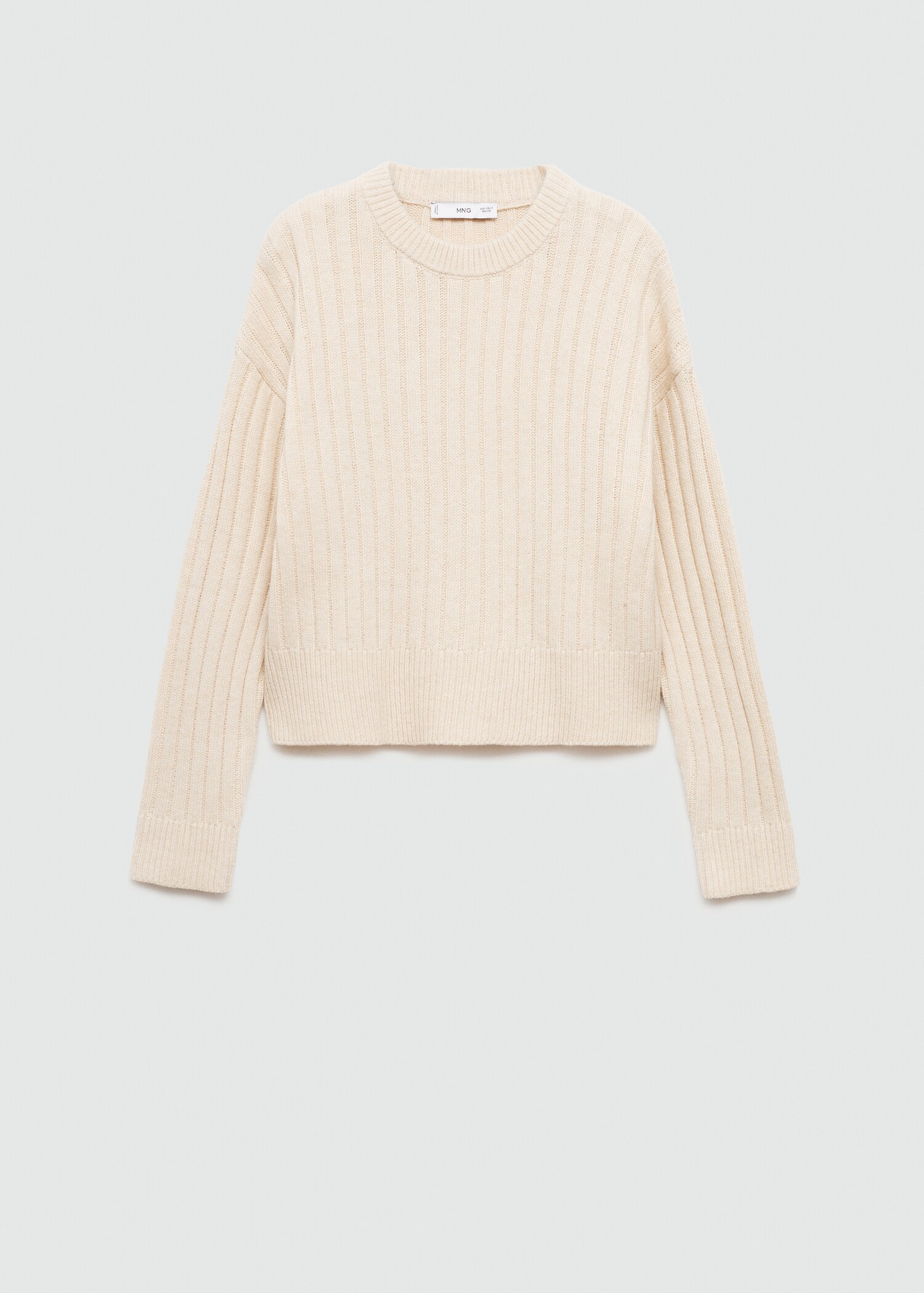 Ribbed knit sweater - Article without model