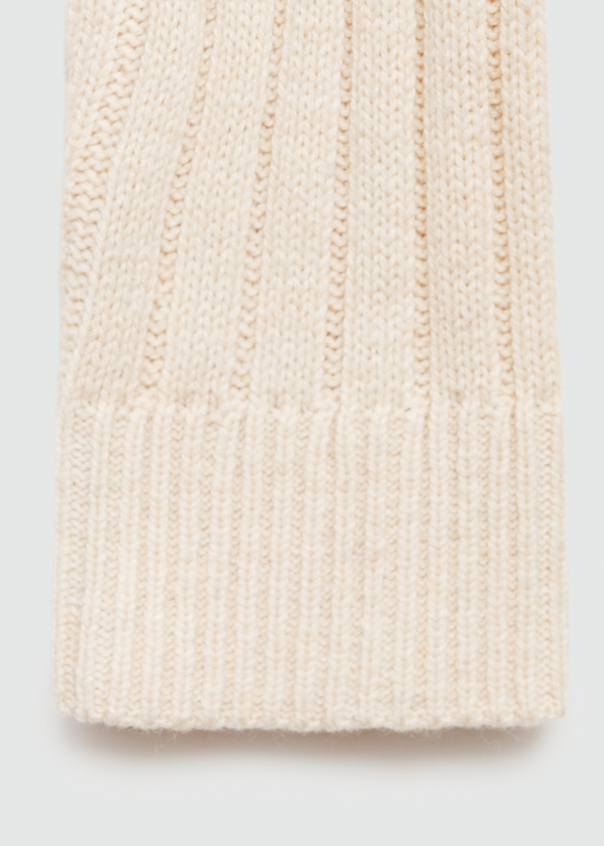Ribbed knit sweater - Details of the article 0, Light/Pastel Grey. Ref: 77005648-00.